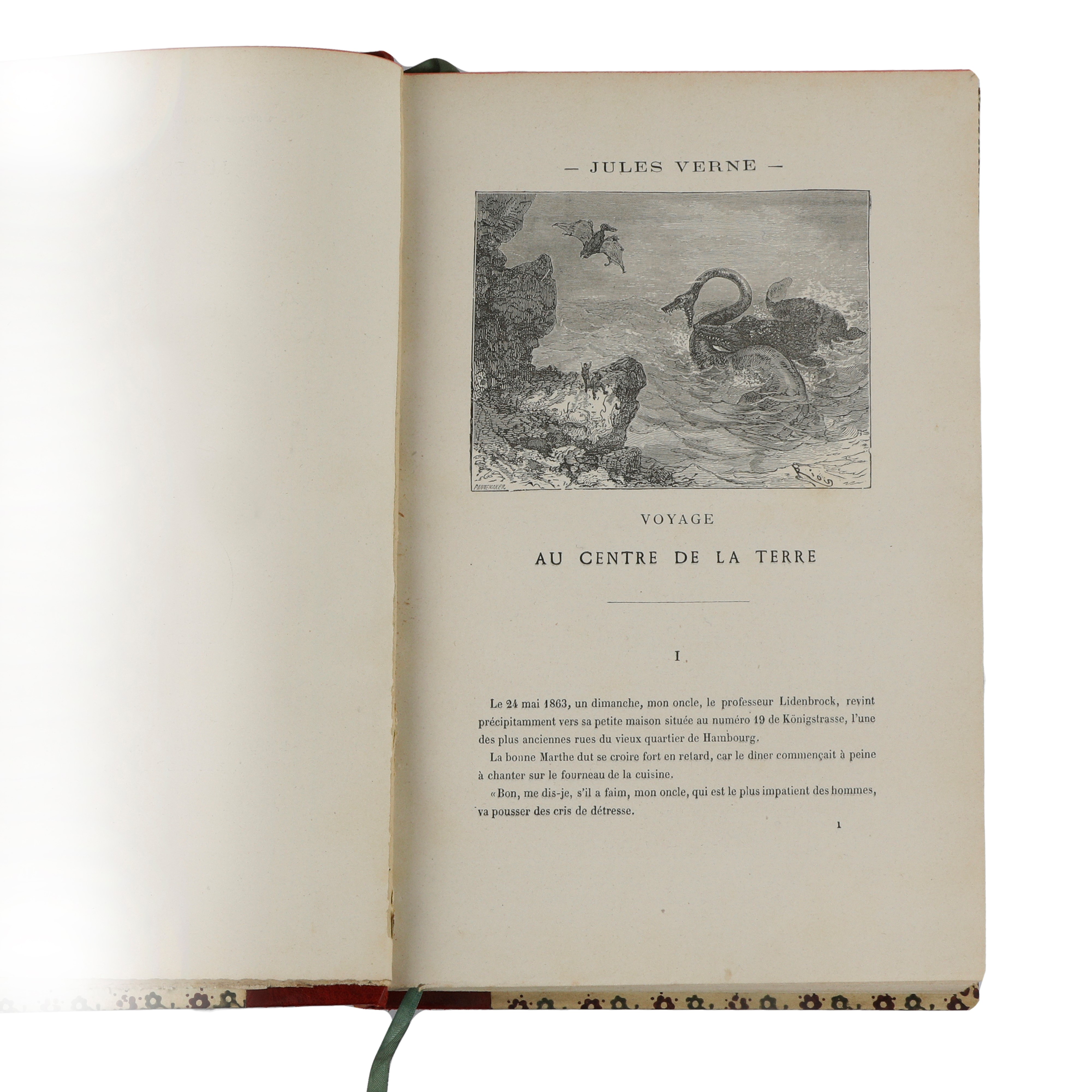 Jules Verne - Voyage au centre de la Terre (Ed. Hetzel)