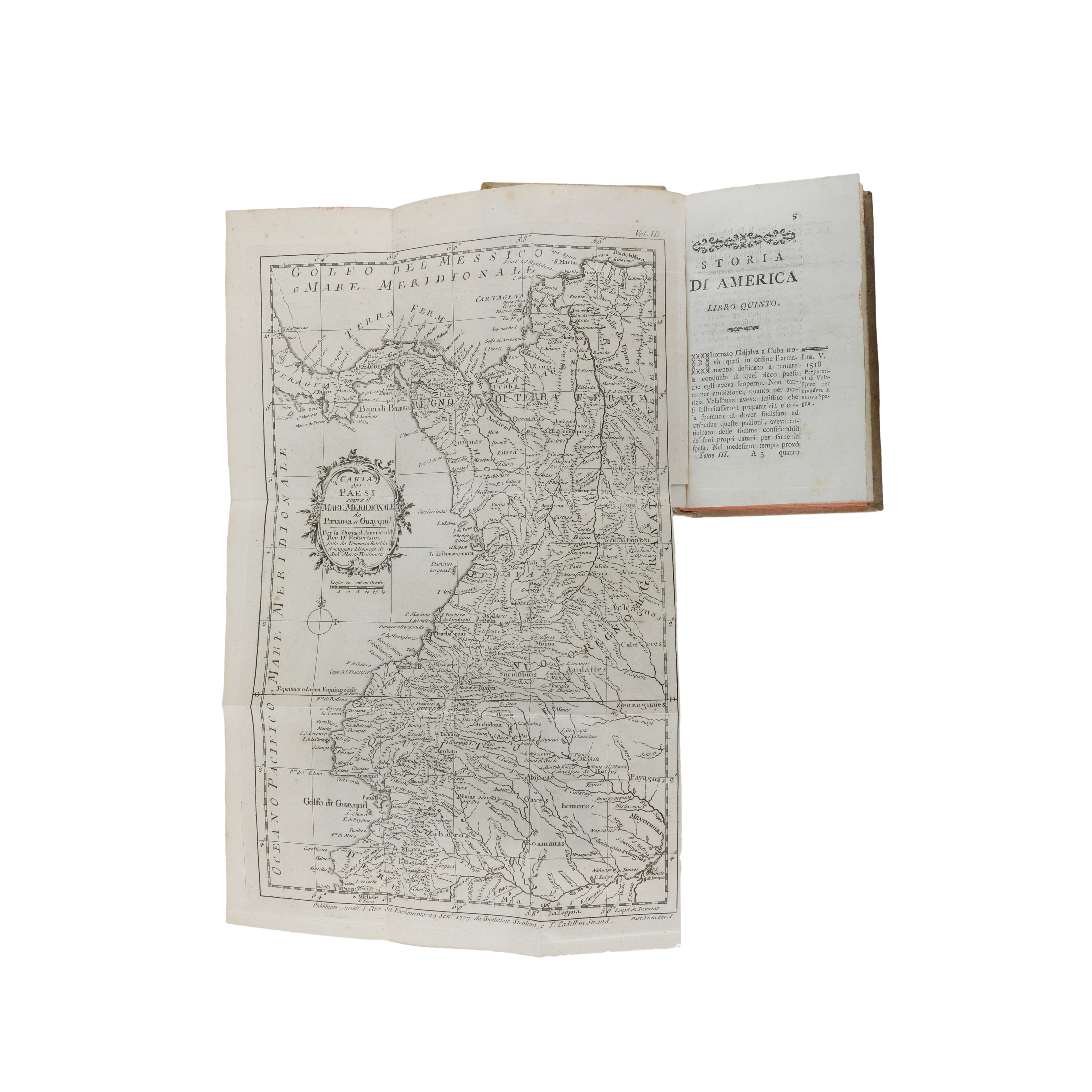 ROBERTSON, Guglielmo (William). Storia di America.