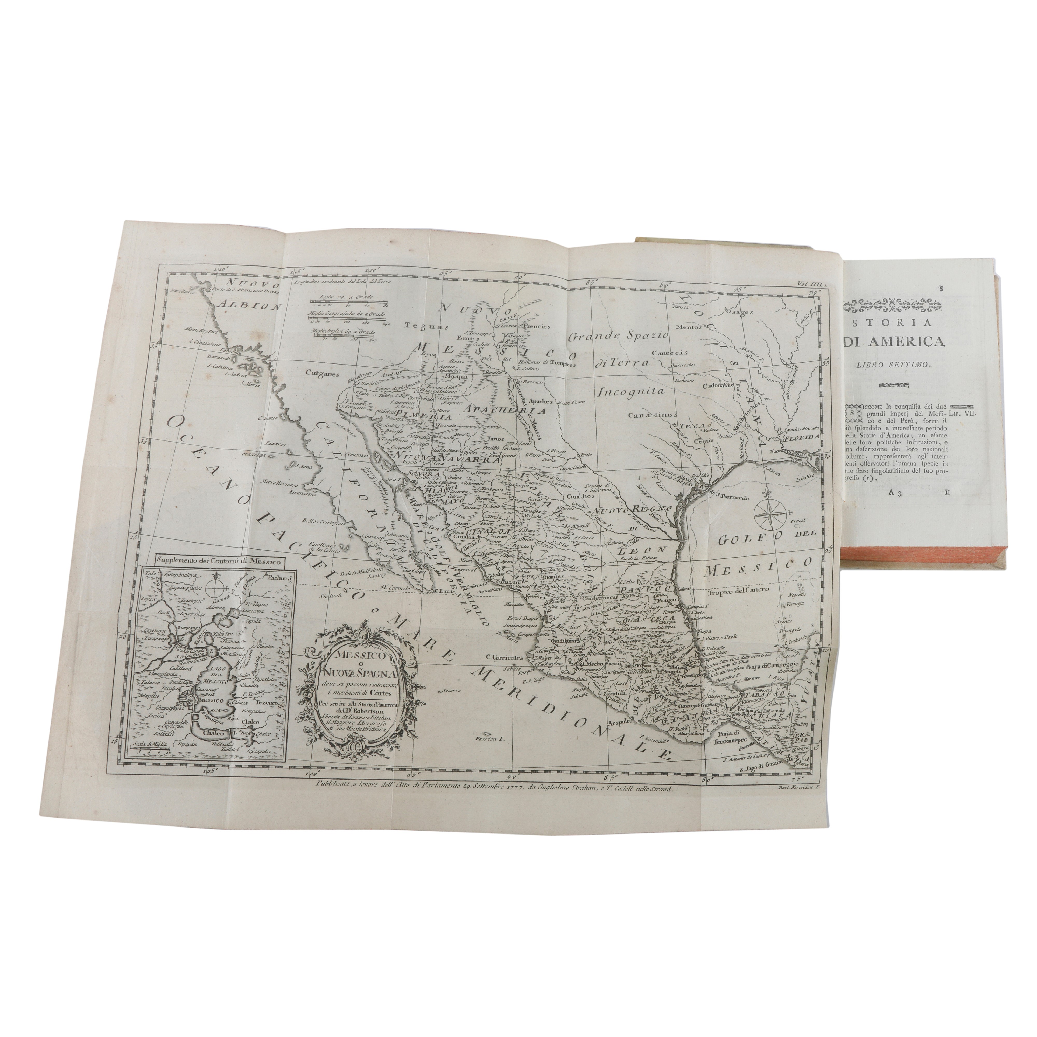 ROBERTSON, Guglielmo (William). Storia di America.