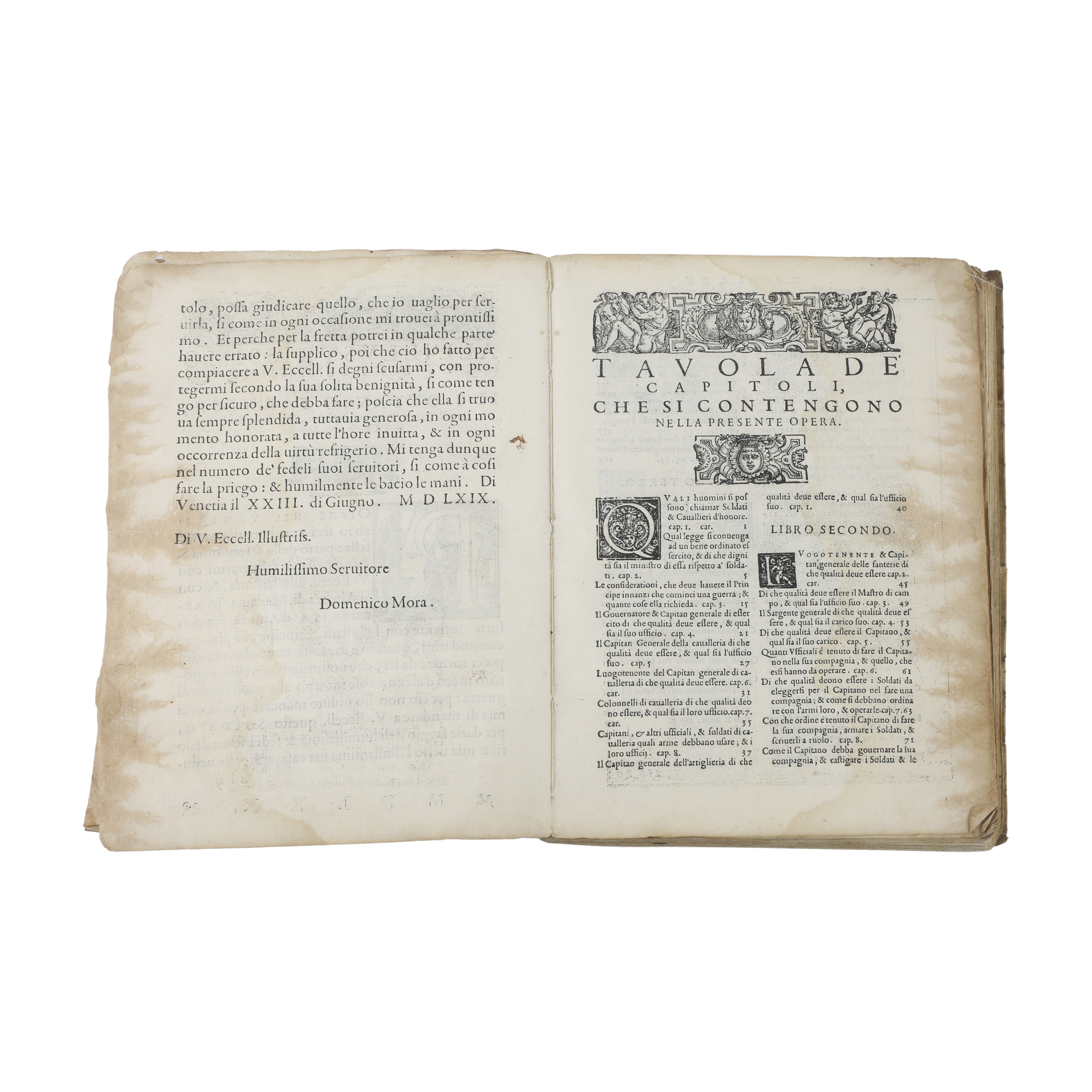 Il soldato di M. Domenico Mora, bolognese Gentilhuomo Grisone et cavaliere academico Storditi nel...