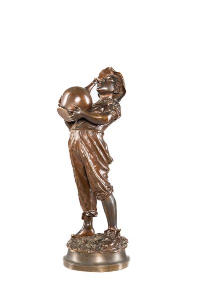Grande scultura in bronzo 'Su su....'