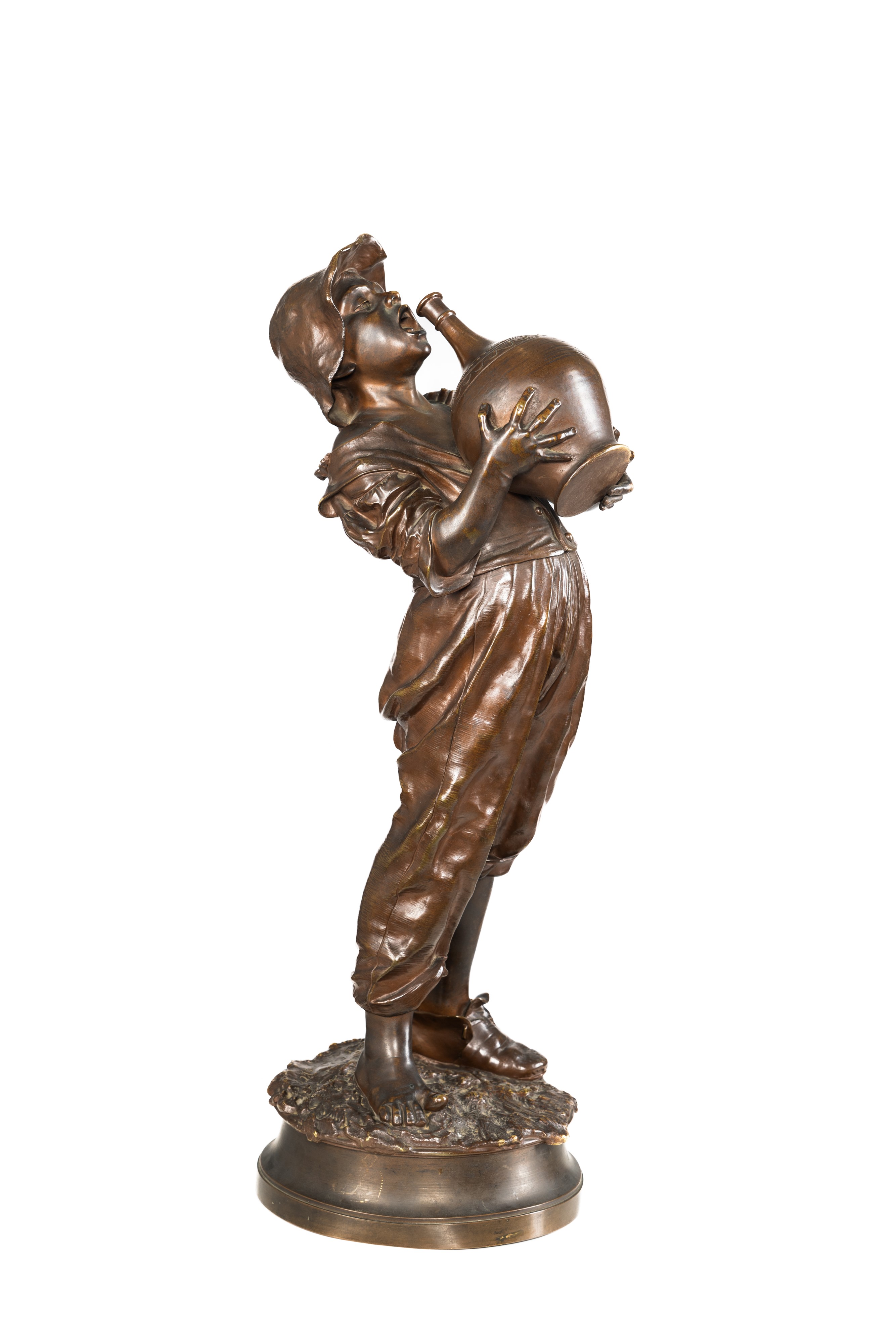 Costantino Barbella - Grande scultura in bronzo 'Su su....'