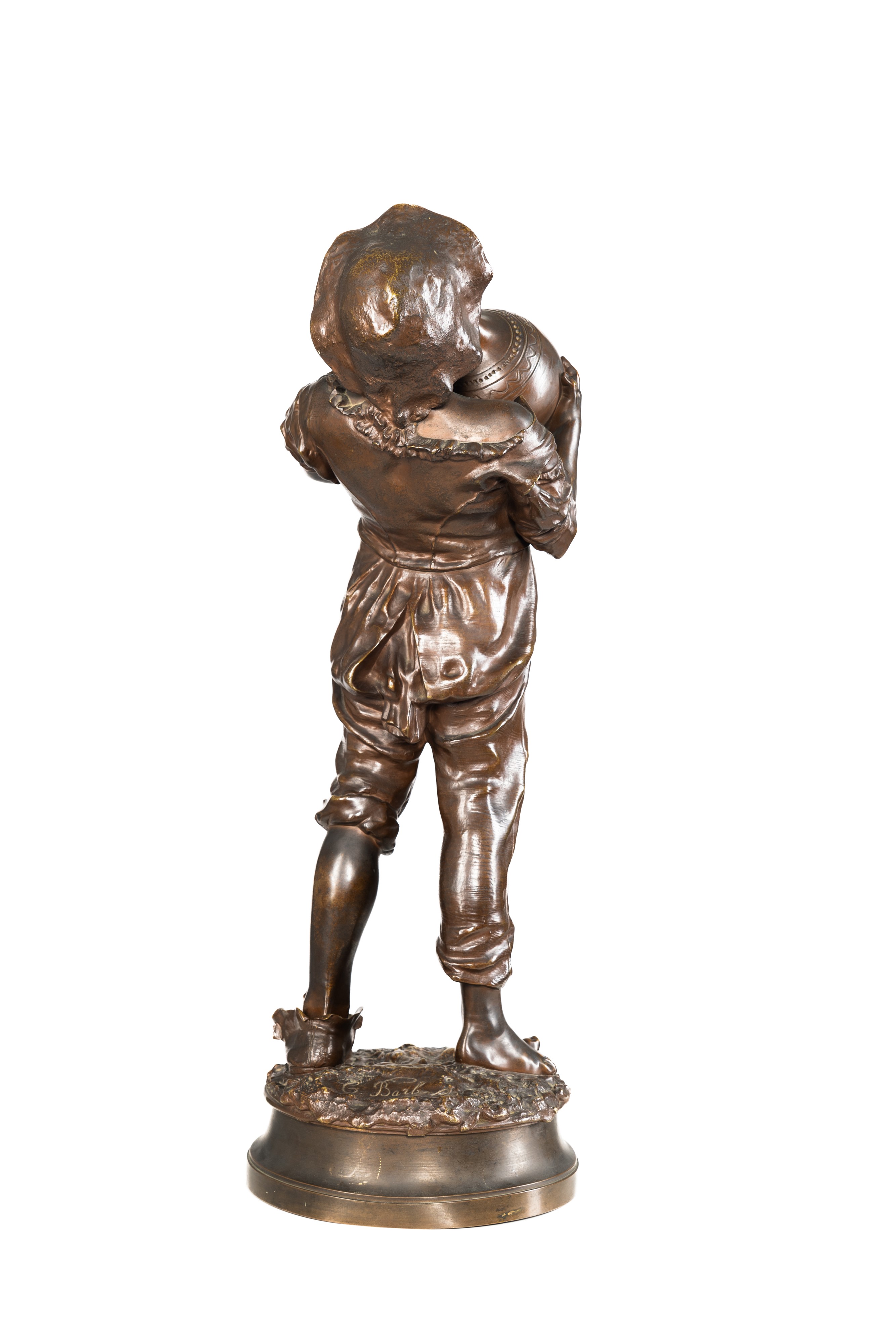 Costantino Barbella - Grande scultura in bronzo 'Su su....'