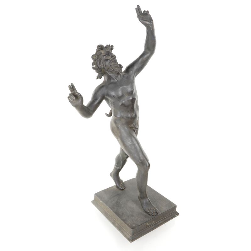 Scultore Napoletano, Scultura di Fauno in bronzo
