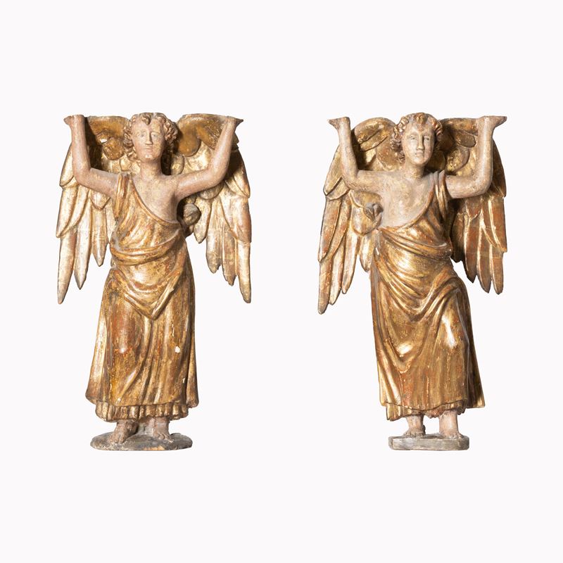 Coppia di sculture - XVI secolo - centro Italia