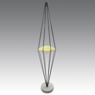Lampada da terra a due luci modello “12628” “Siluro”, 1957