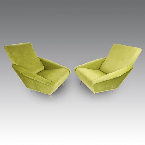 Gio Ponti - Coppia di poltrone modello 807 Distex, produzione Cassina - Italia
