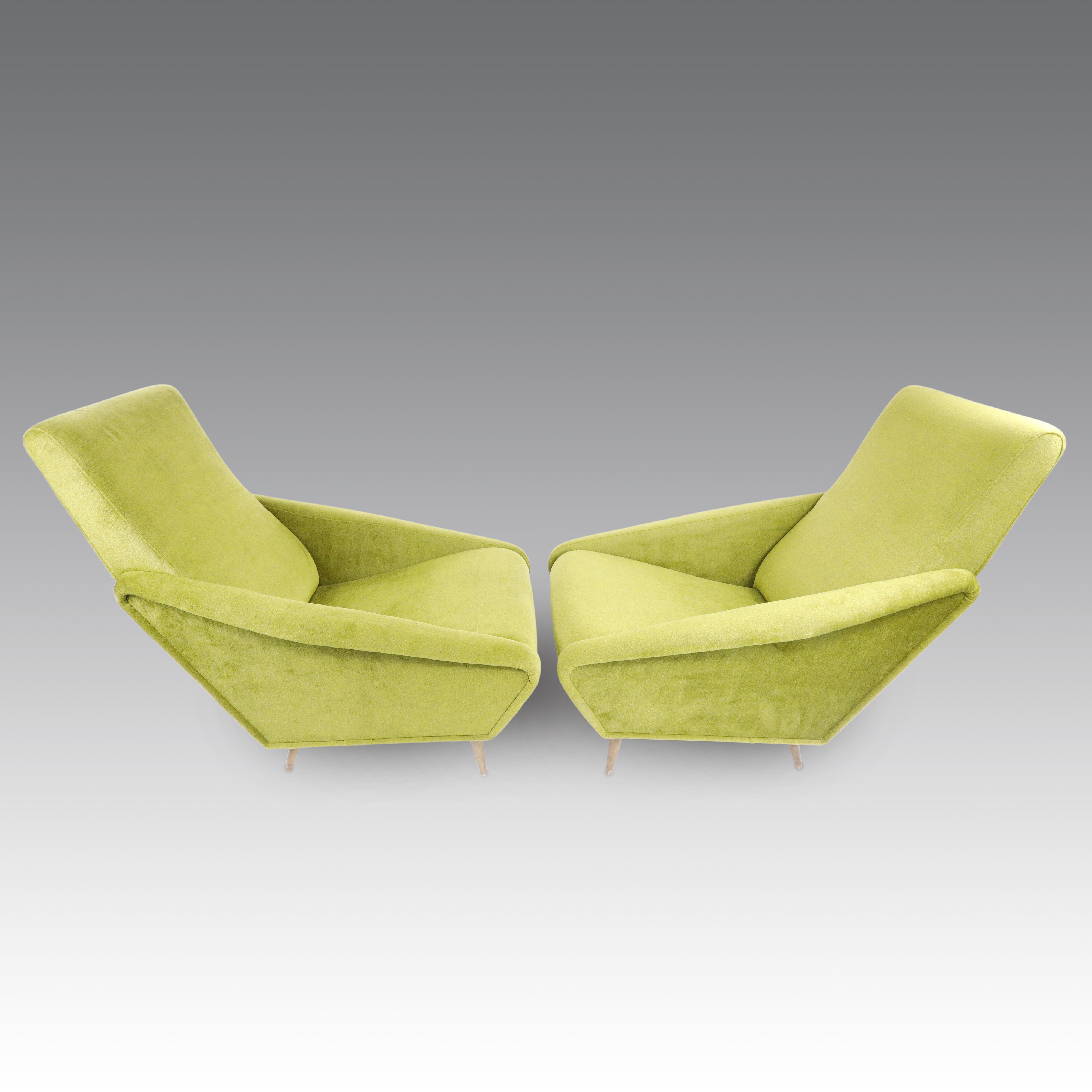 Gio Ponti - Coppia di poltrone modello 807 Distex, produzione Cassina