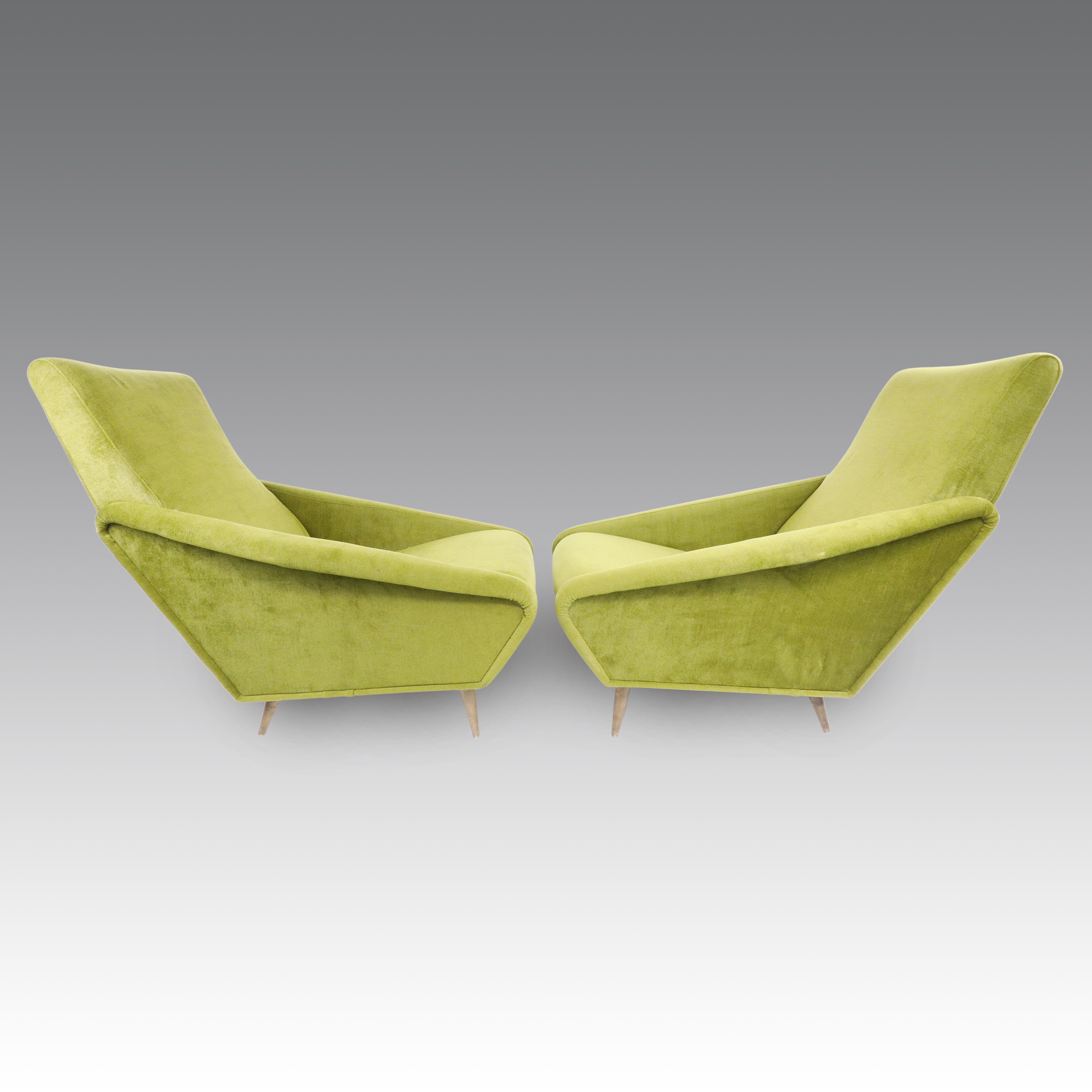 Gio Ponti - Coppia di poltrone modello 807 Distex, produzione Cassina