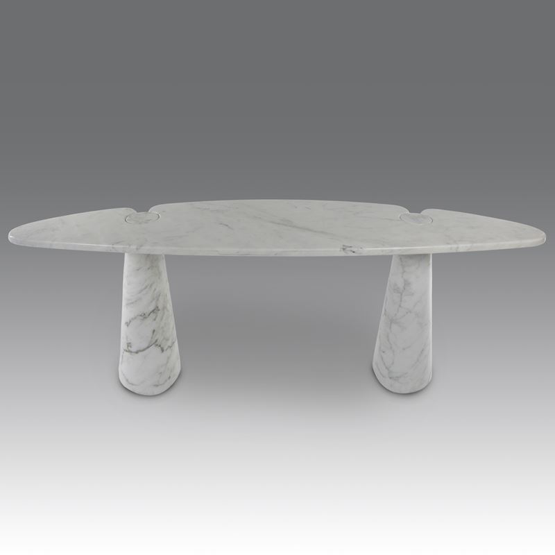 Angelo Mangiarotti - Console “Eros”, produzione Skipper (Italia), marmo bianco Carrara