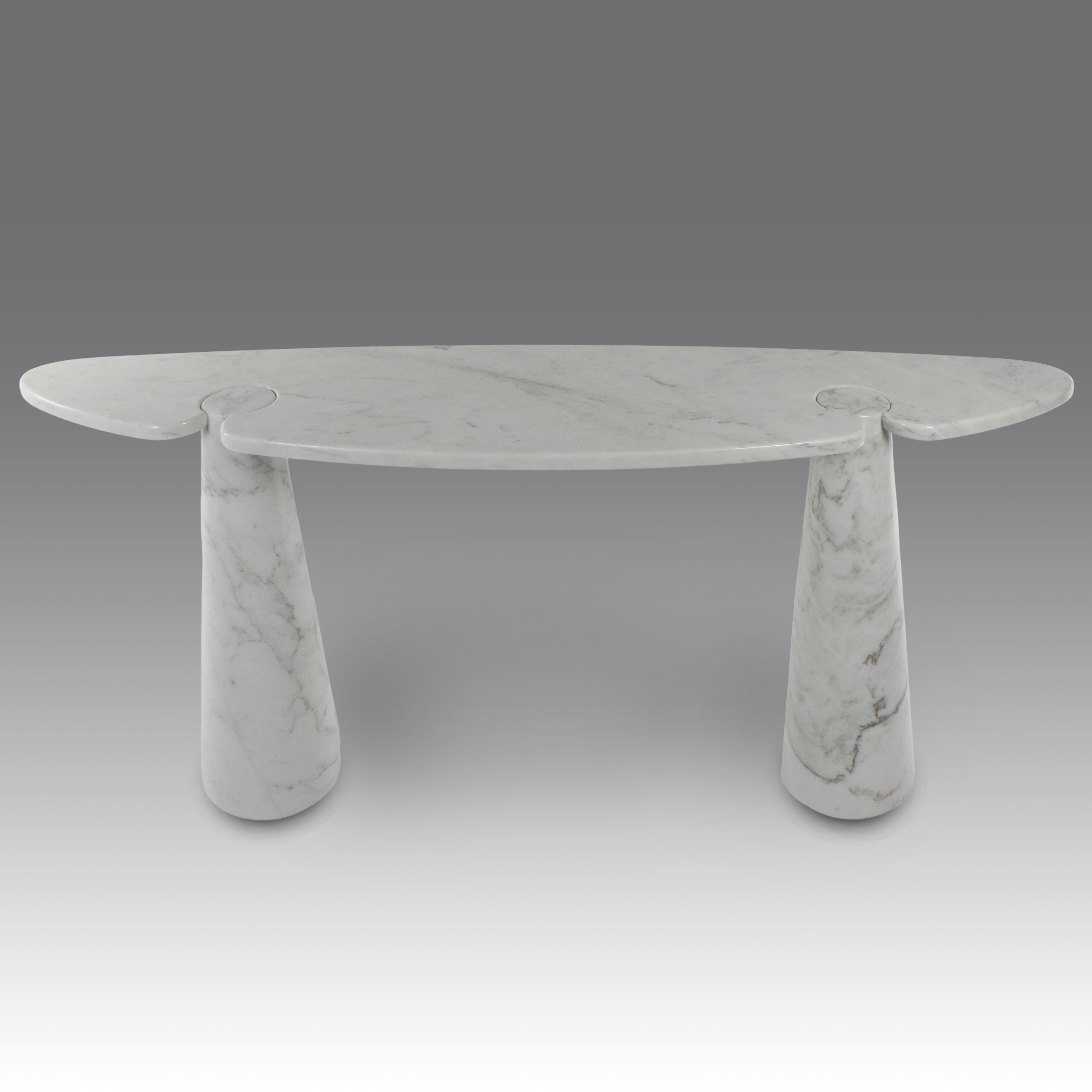 Angelo Mangiarotti - Console “Eros”, produzione Skipper (Italia), marmo bianco Carrara