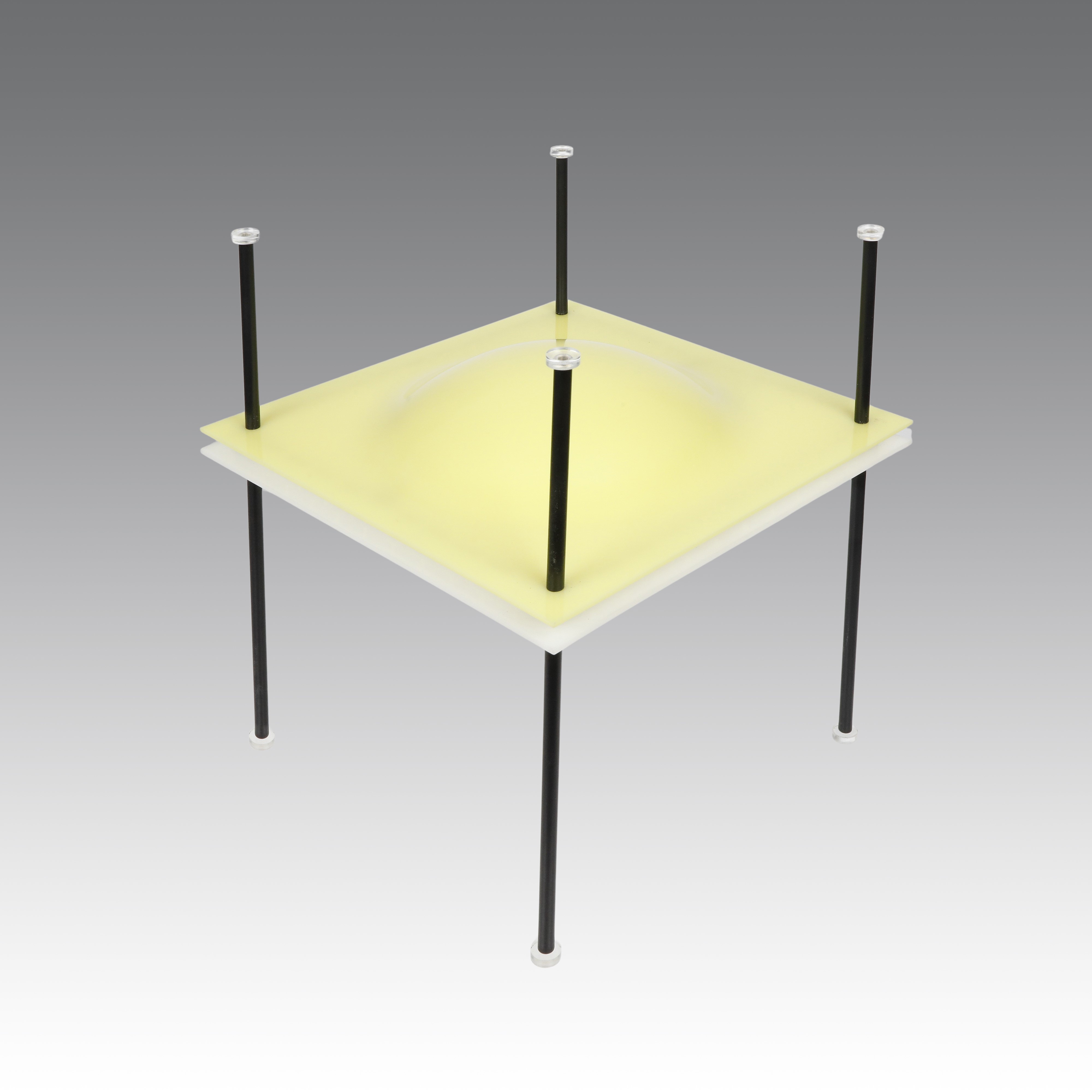 Ettore Sottsass - Lampada da tavolo modello “12639” “Palafitta”, Arredoluce (Italia), diffusore i...