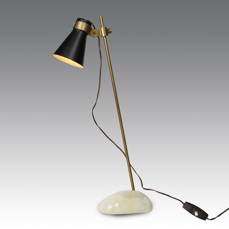Luigi Caccia Dominioni - Lampada da tavolo ad una luce modello “Lta 1” (produzione Azucena), sass...