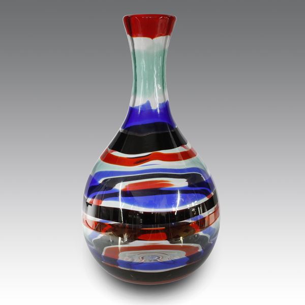 FULVIO BIANCONI - Vaso a goccia modello “1522”, produzione Venini & C. - Italia