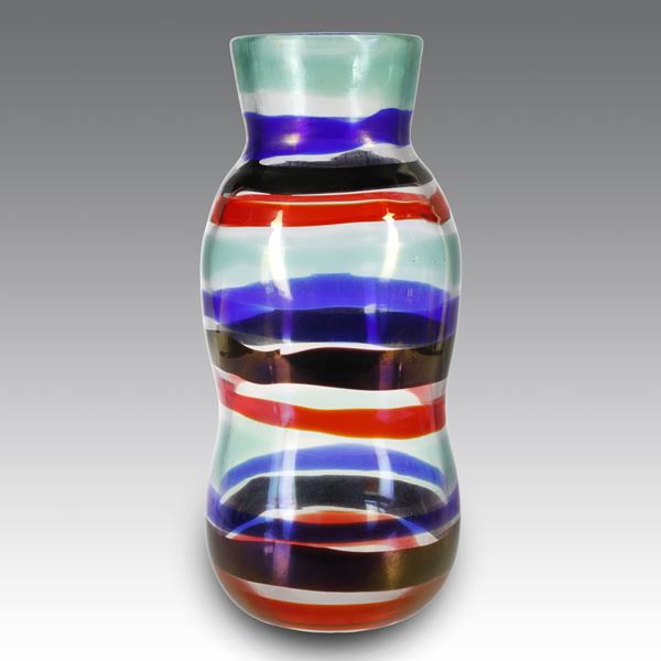 FULVIO BIANCONI - Vaso sagomato “4226”, produzione Venini & C - Murano