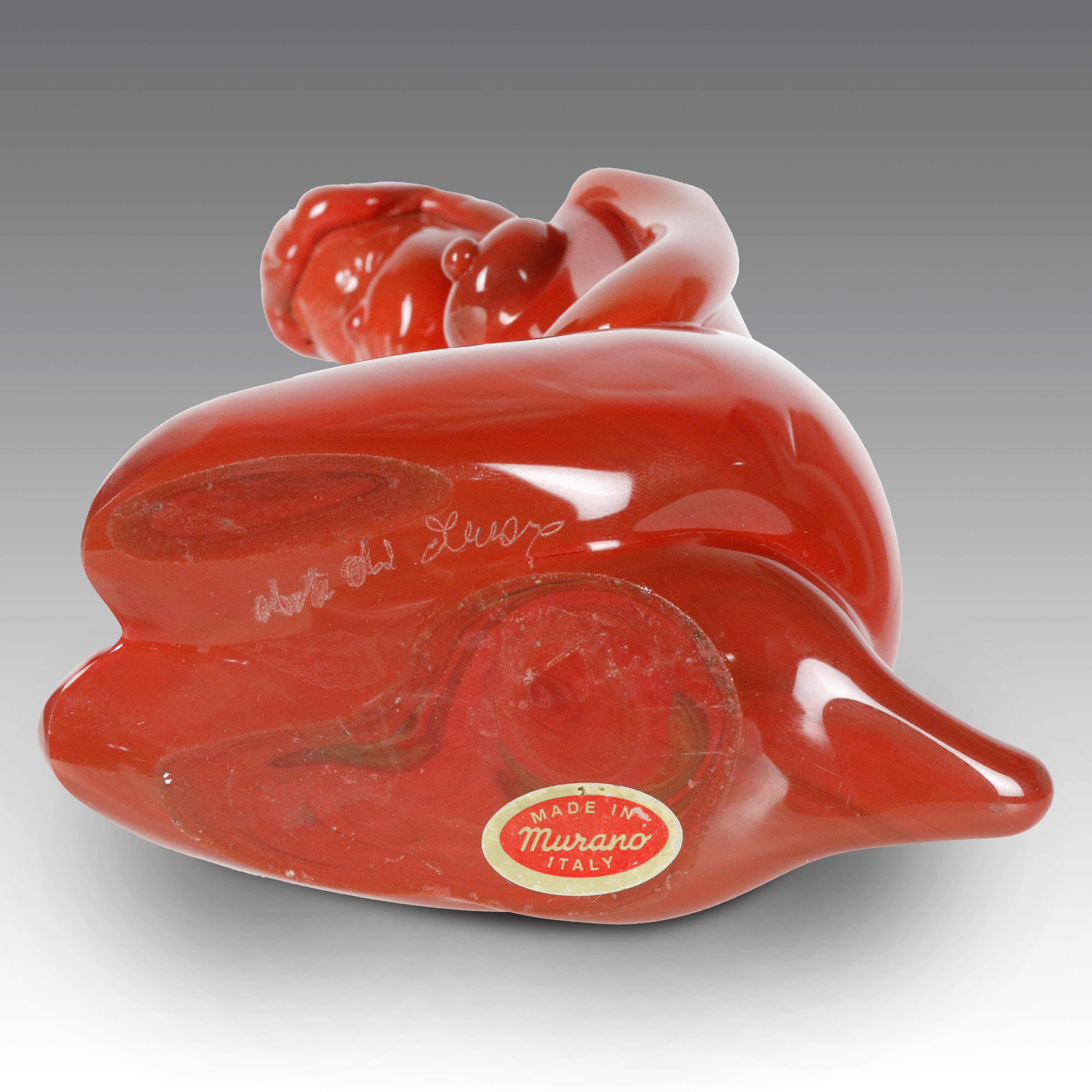 Alfredo Barbini da Napoleone Martinuzzi - Alfredo Barbini, Donna inginocchiata in vetro, produzio...