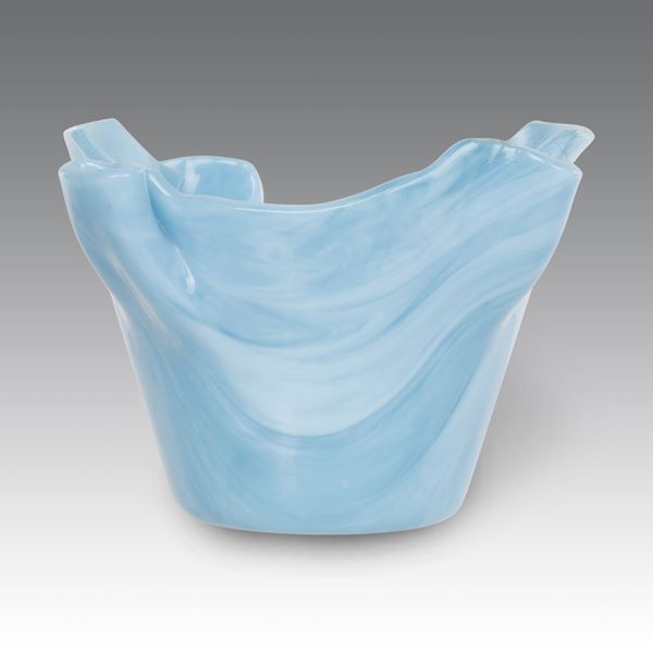 Loredano Rosin - Vaso a fazzoletto, produzione Murano - Italia