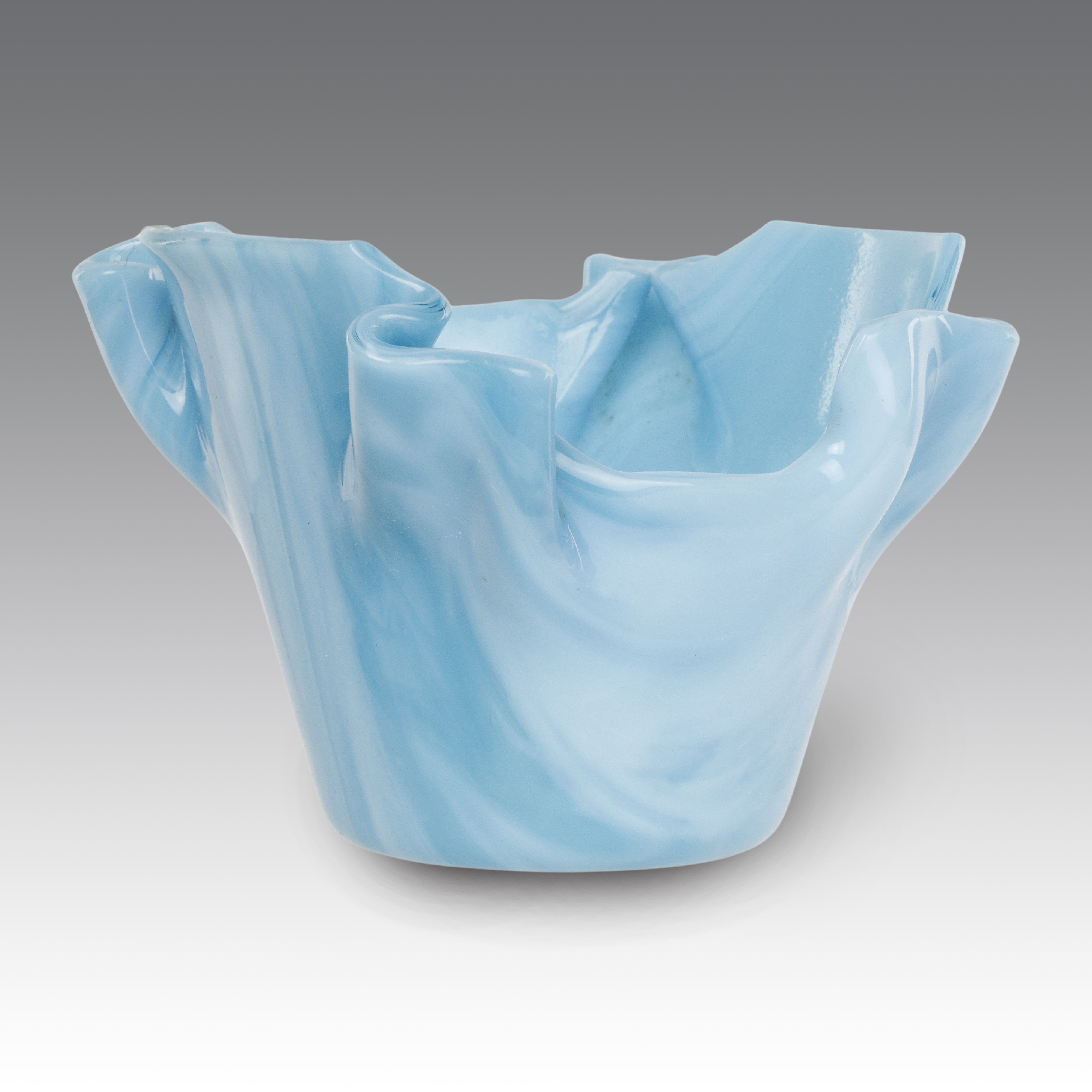 Loredano Rosin - Vaso a fazzoletto in vetro di Murano (produzione Murano, Italia), 1970