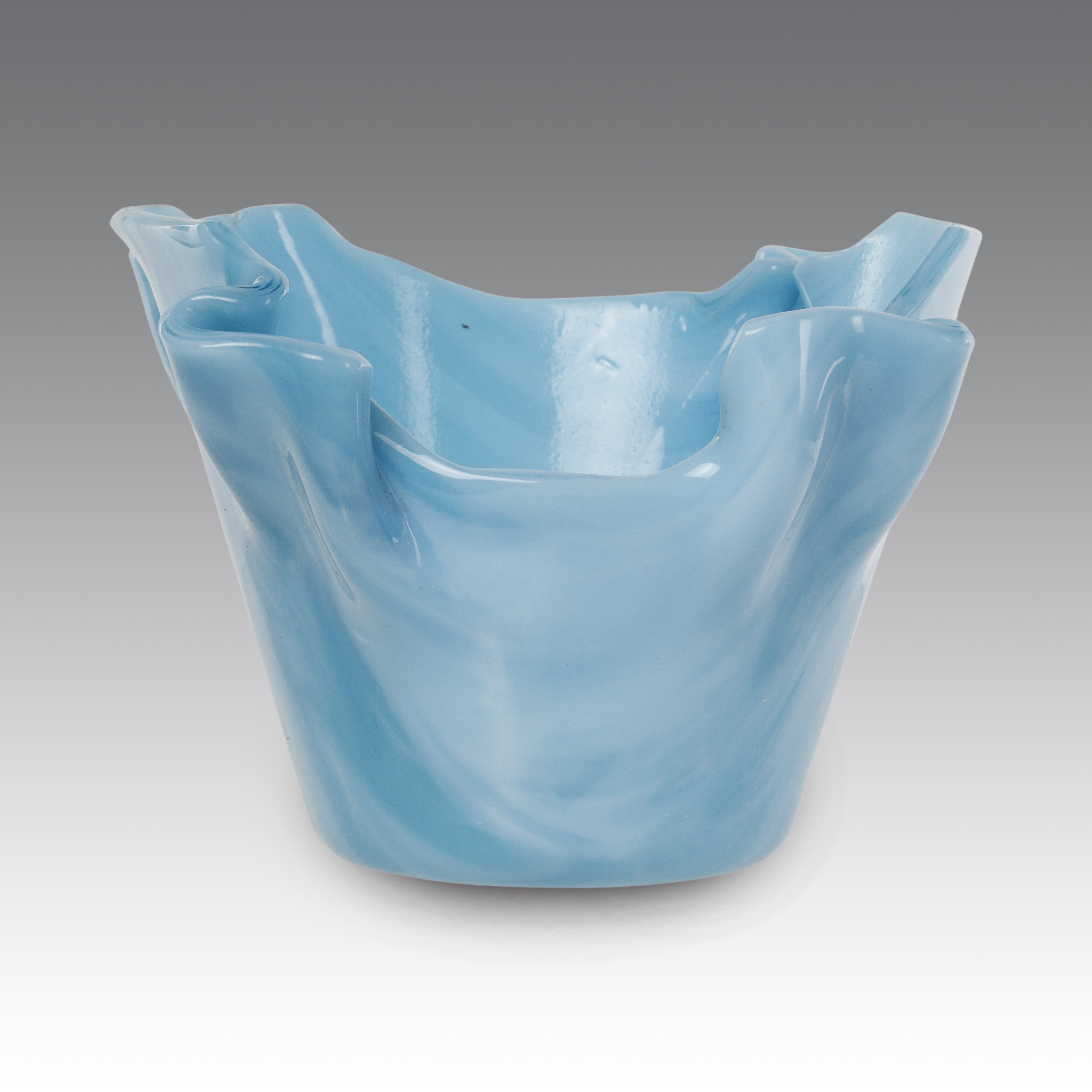 Loredano Rosin - Vaso a fazzoletto in vetro di Murano (produzione Murano, Italia), 1970