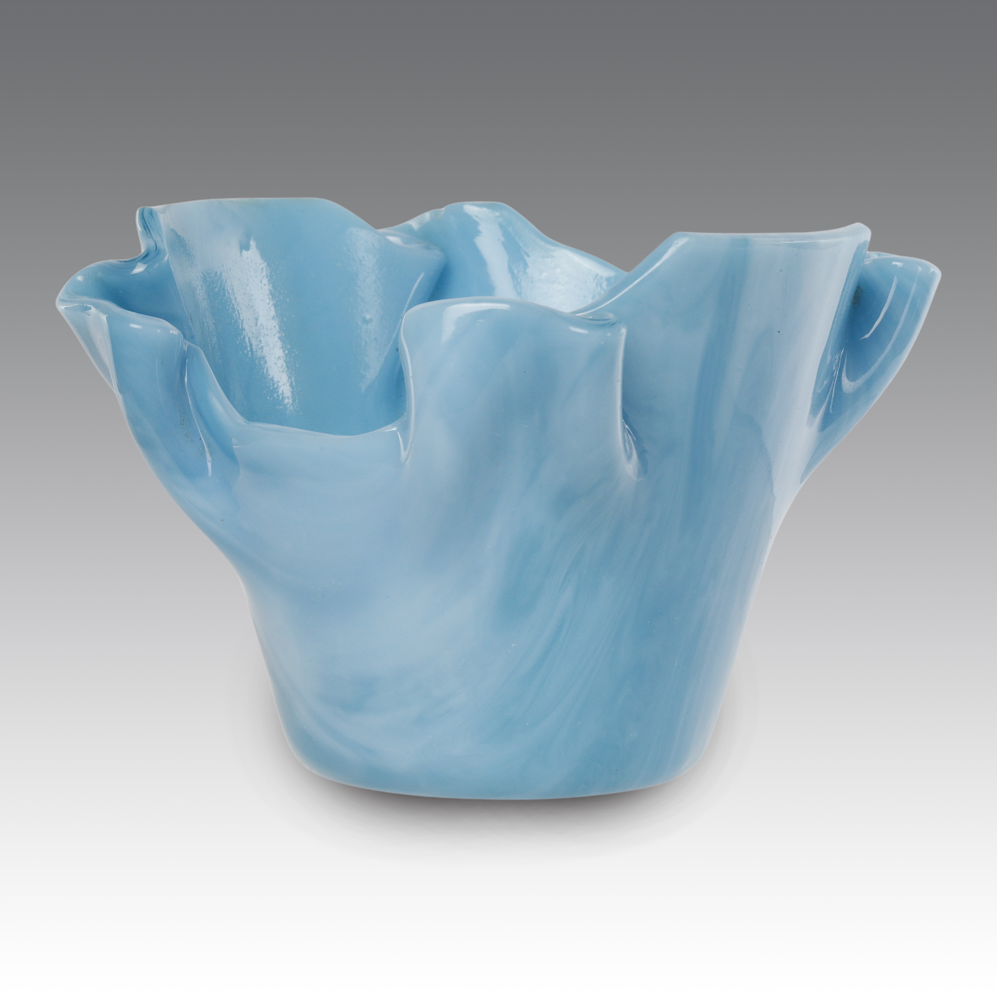 Loredano Rosin - Vaso a fazzoletto in vetro di Murano (produzione Murano, Italia), 1970