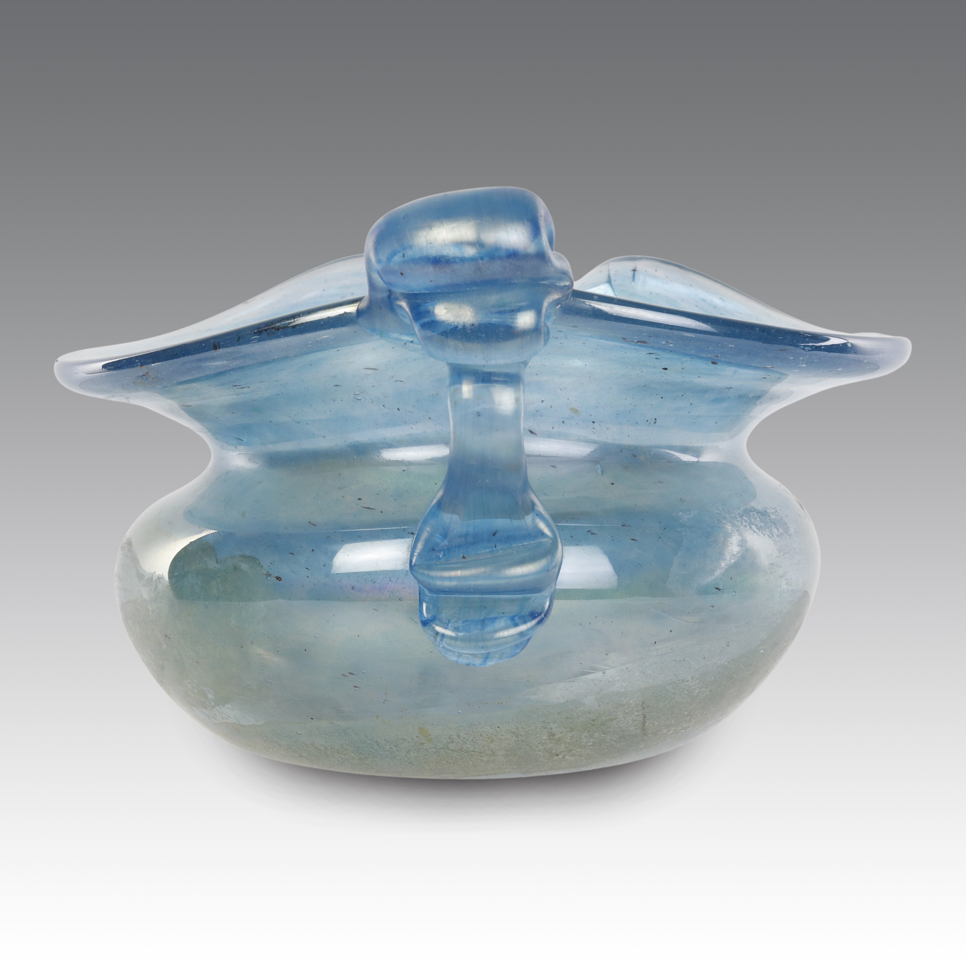 Produzione Murano, Versatoio in vetro iridescente a pastiglia applicata, 1960