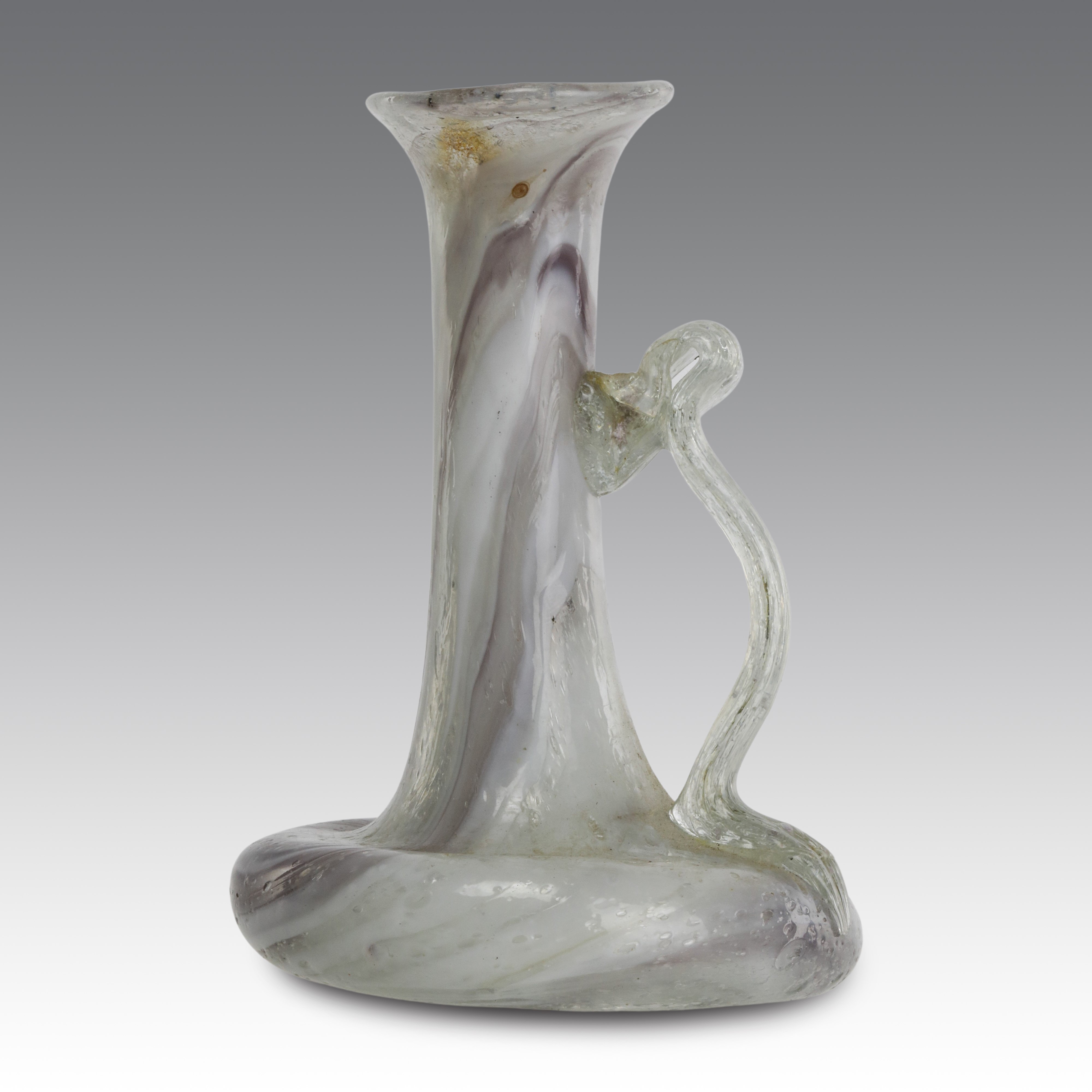 Produzione Murano, Versatoio in vetro scavo a sfumatura bruna (Italia), circa 1950