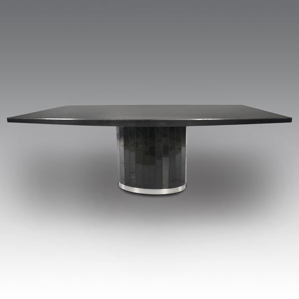 Willy Rizzo - Tavolo mod. TP-Elliptique, produzione Atelier Willy Rizzo - Italia