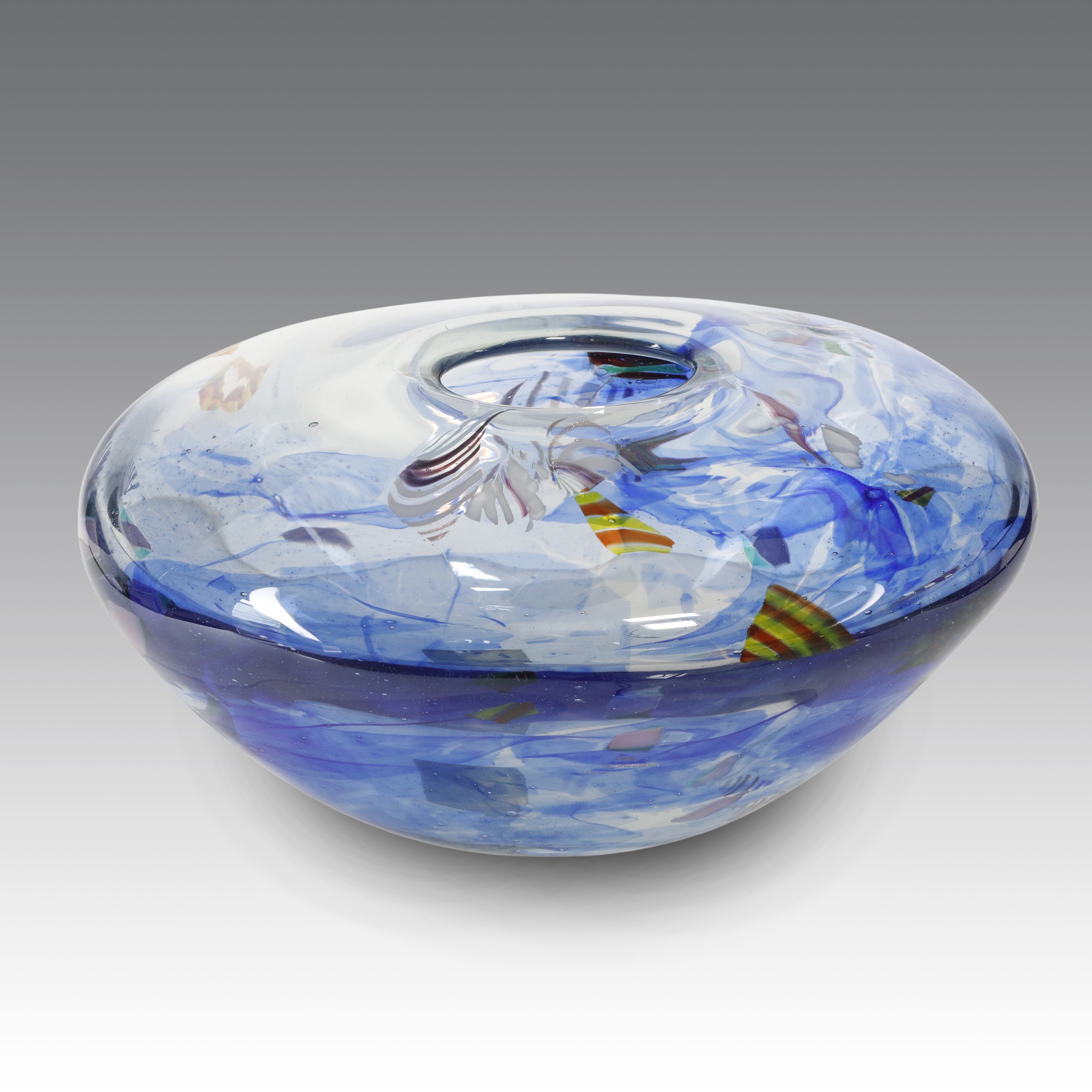 Angelo Rinaldi - Vaso in vetro sommerso, produzione Murano (Italia), 1970