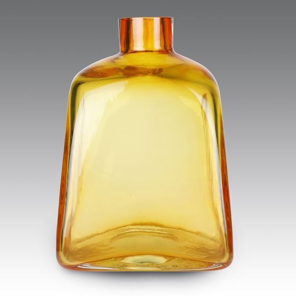 Venini - Vaso in vetro trasparente Ambra, produzione Venini - Italia
