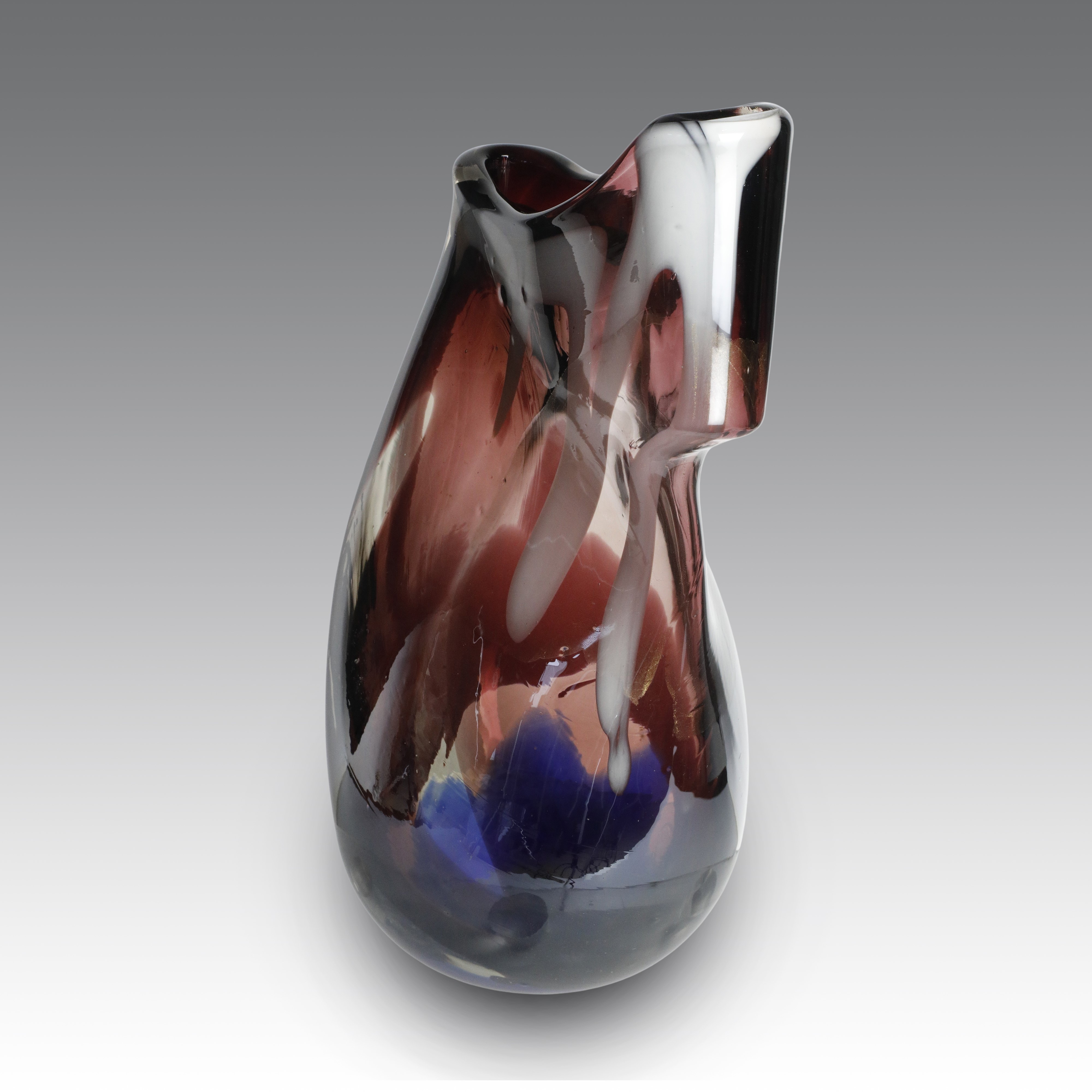 Angelo Rinaldi - Vaso in vetro sommerso “Cavallo” (Murano), Italia