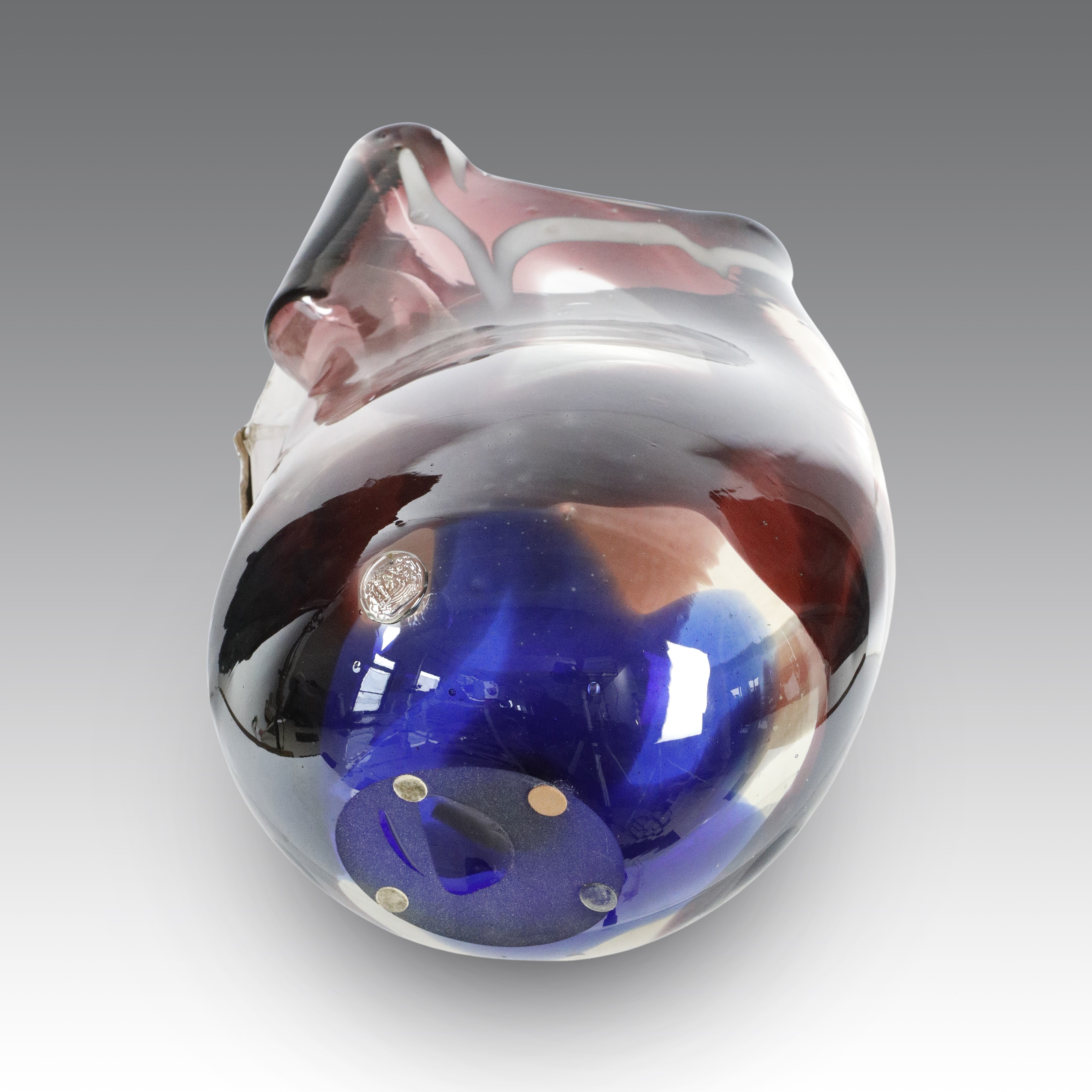 Angelo Rinaldi - Vaso in vetro sommerso “Cavallo” (Murano), Italia