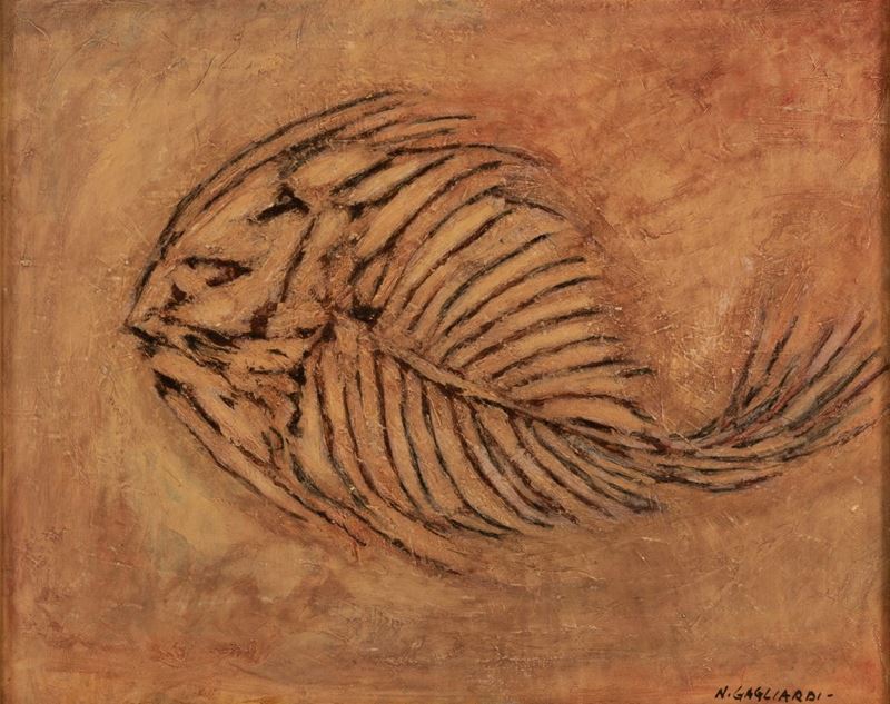 Nino Gagliardi - Reperto Fossile di Pesce