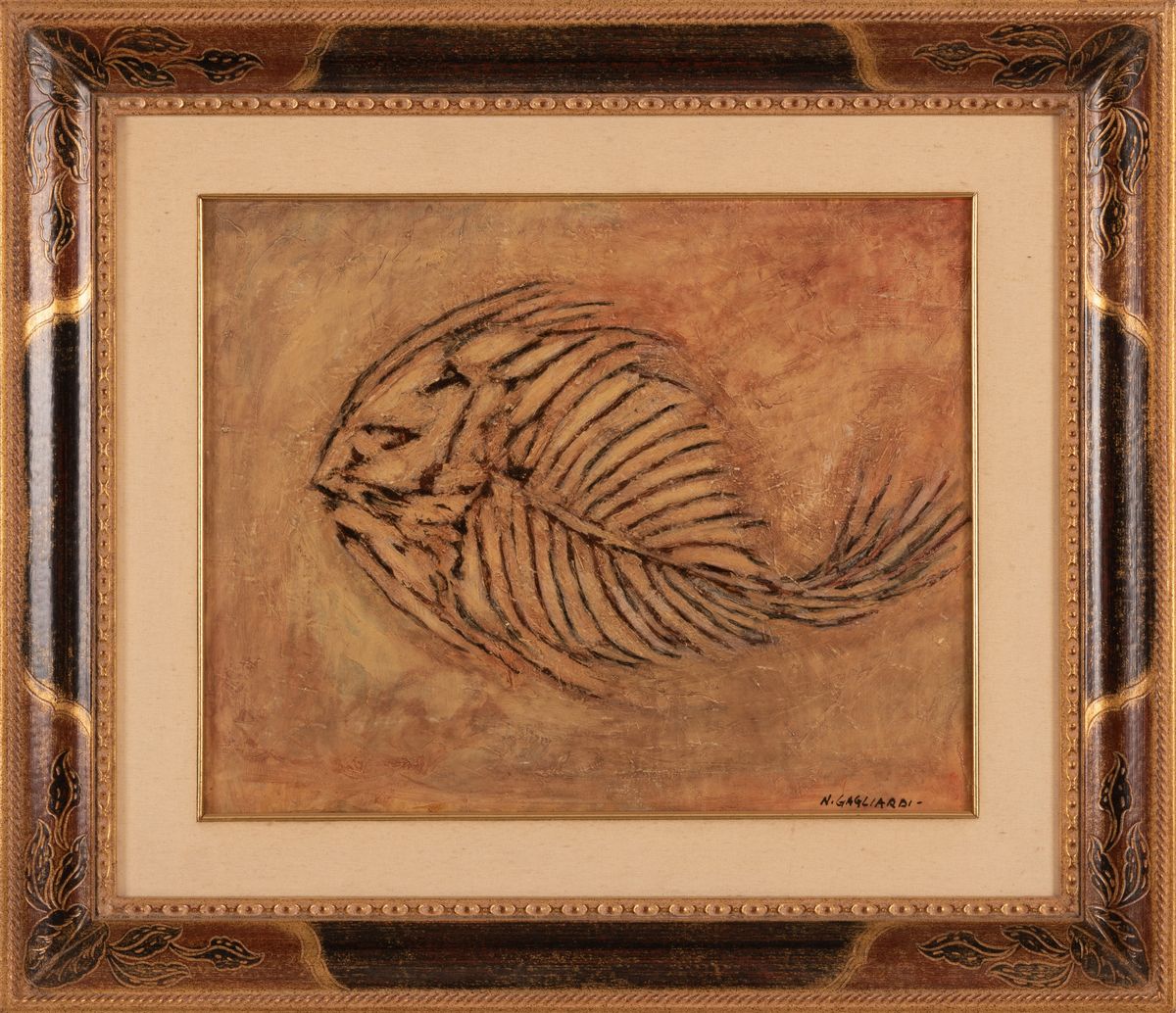 Nino Gagliardi - Reperto Fossile di Pesce