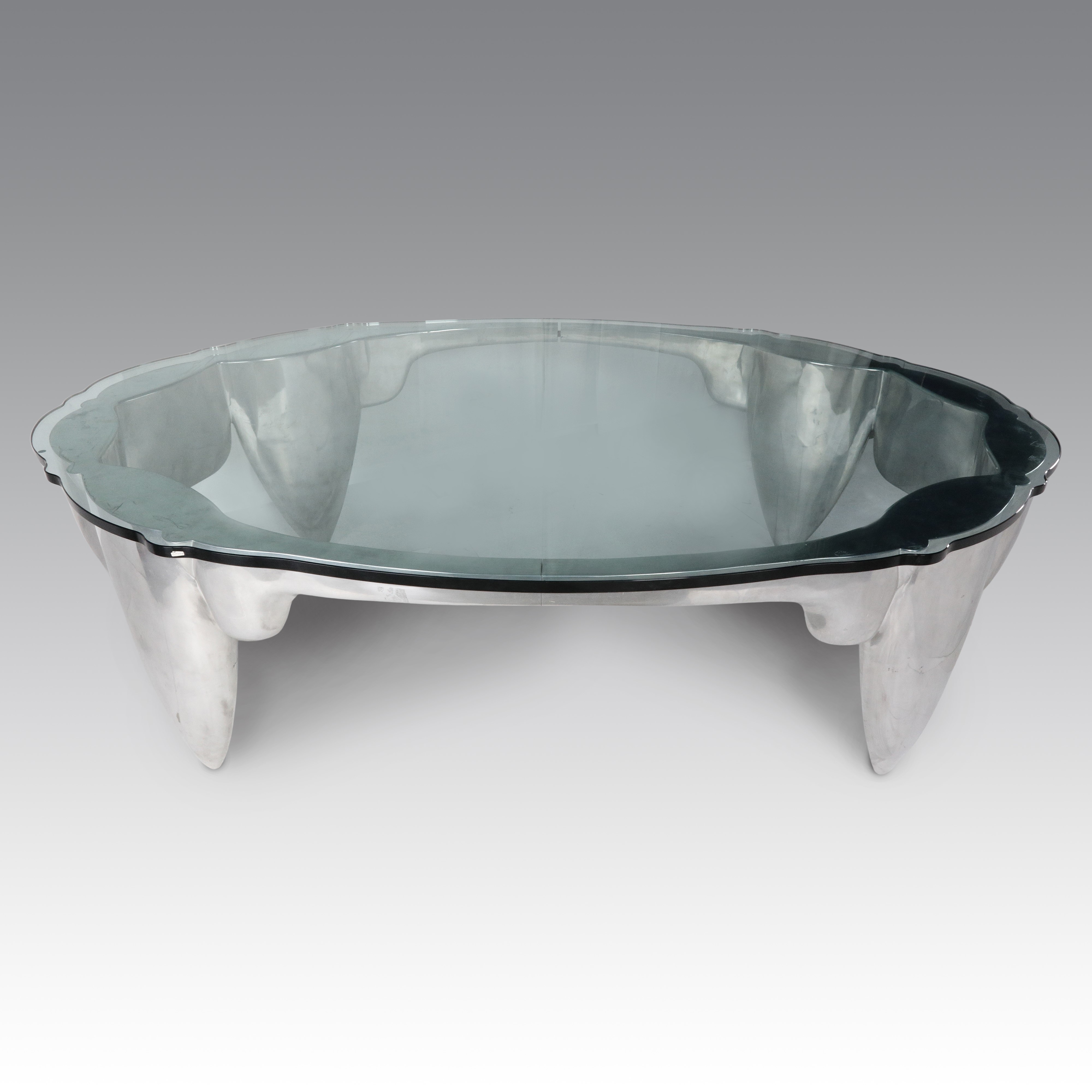 Celeste Dell'anna - The Bite Table. Grande tavolo scultoreo in fusione di alluminio con piano in ...