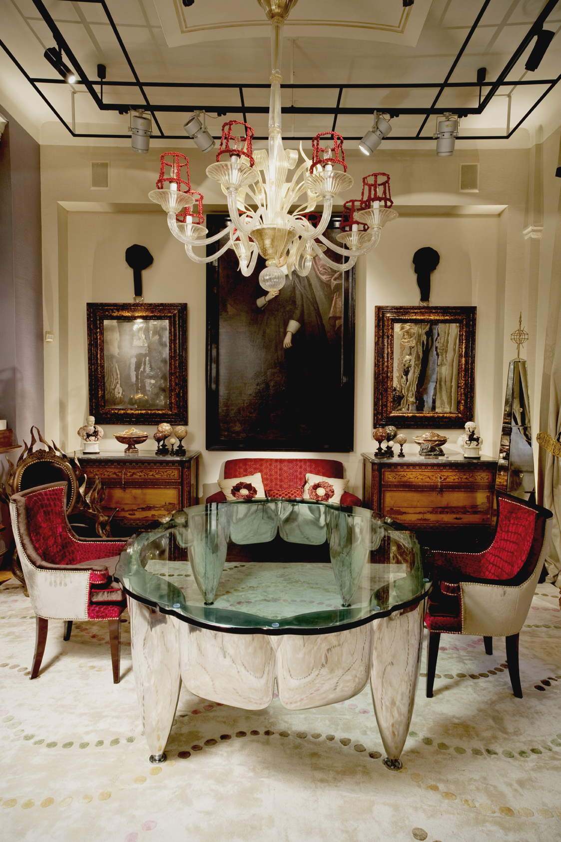 Celeste Dell'anna - The Bite Table. Grande tavolo scultoreo in fusione di alluminio con piano in ...