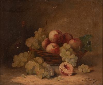 Natura Morta con Pesche, Pere e Uva