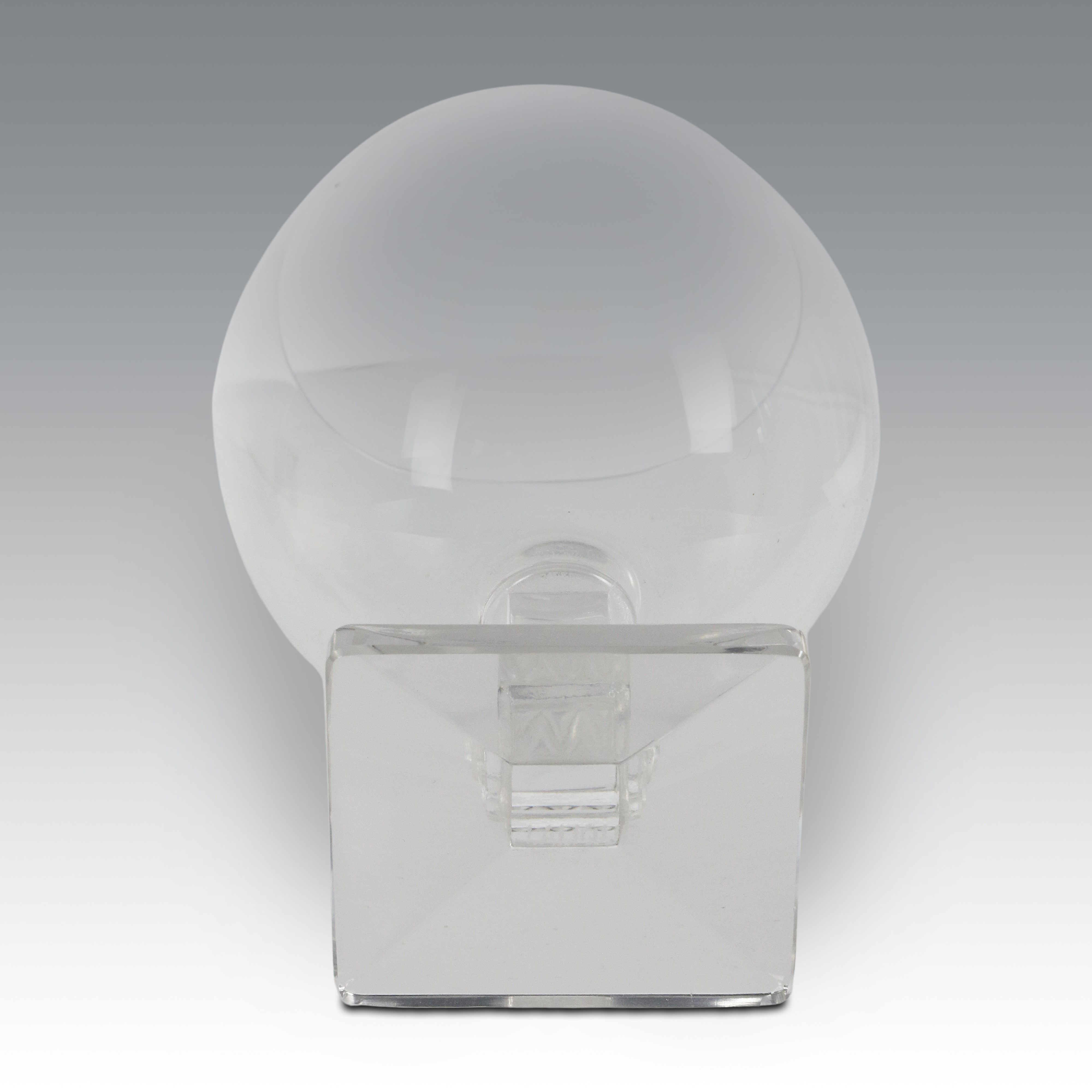 Lalique, Coppa sferica in vetro (produzione Belgio)