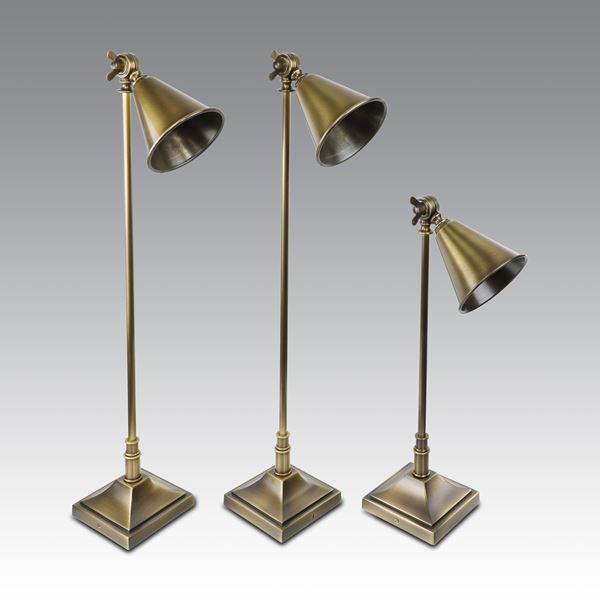 Celeste Dell'Anna - Tre lampade color ottone