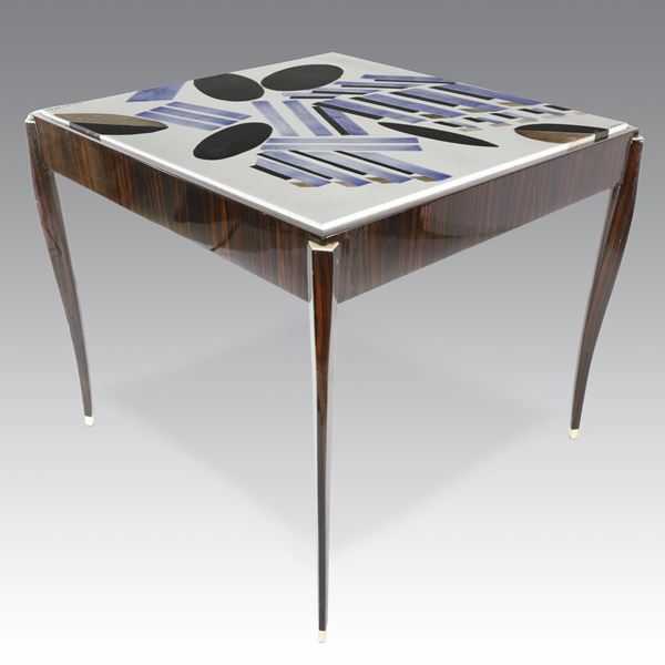 Celeste Dell'Anna - Tavolo d'appoggio "Turning The Tables" - limited edition design: blue coffee