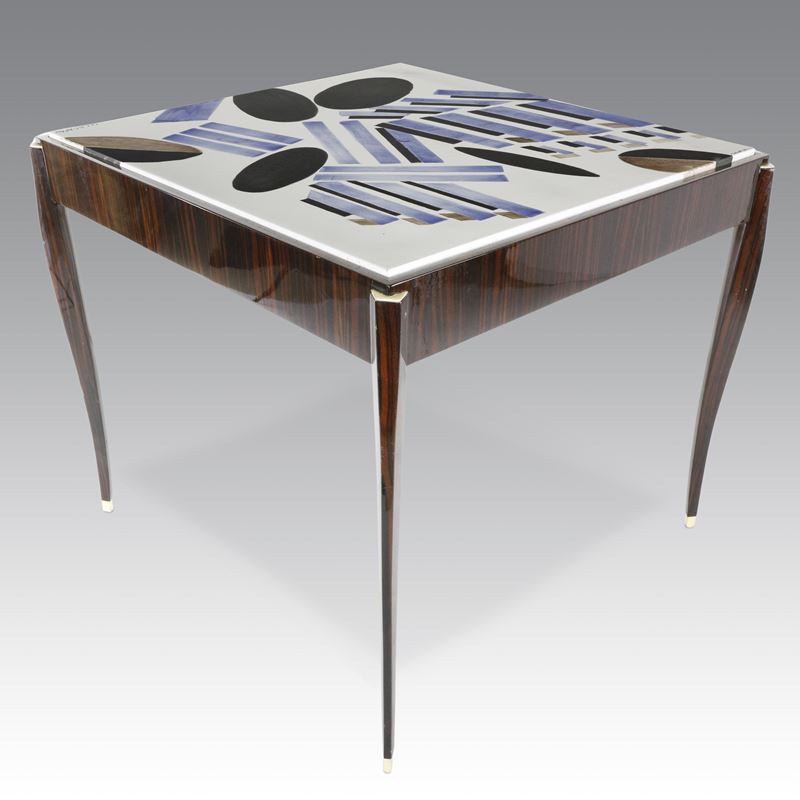 Celeste Dell'anna - Tavolo d’appoggio “Turning The Tables” (edizione limitata), struttura in zebr...