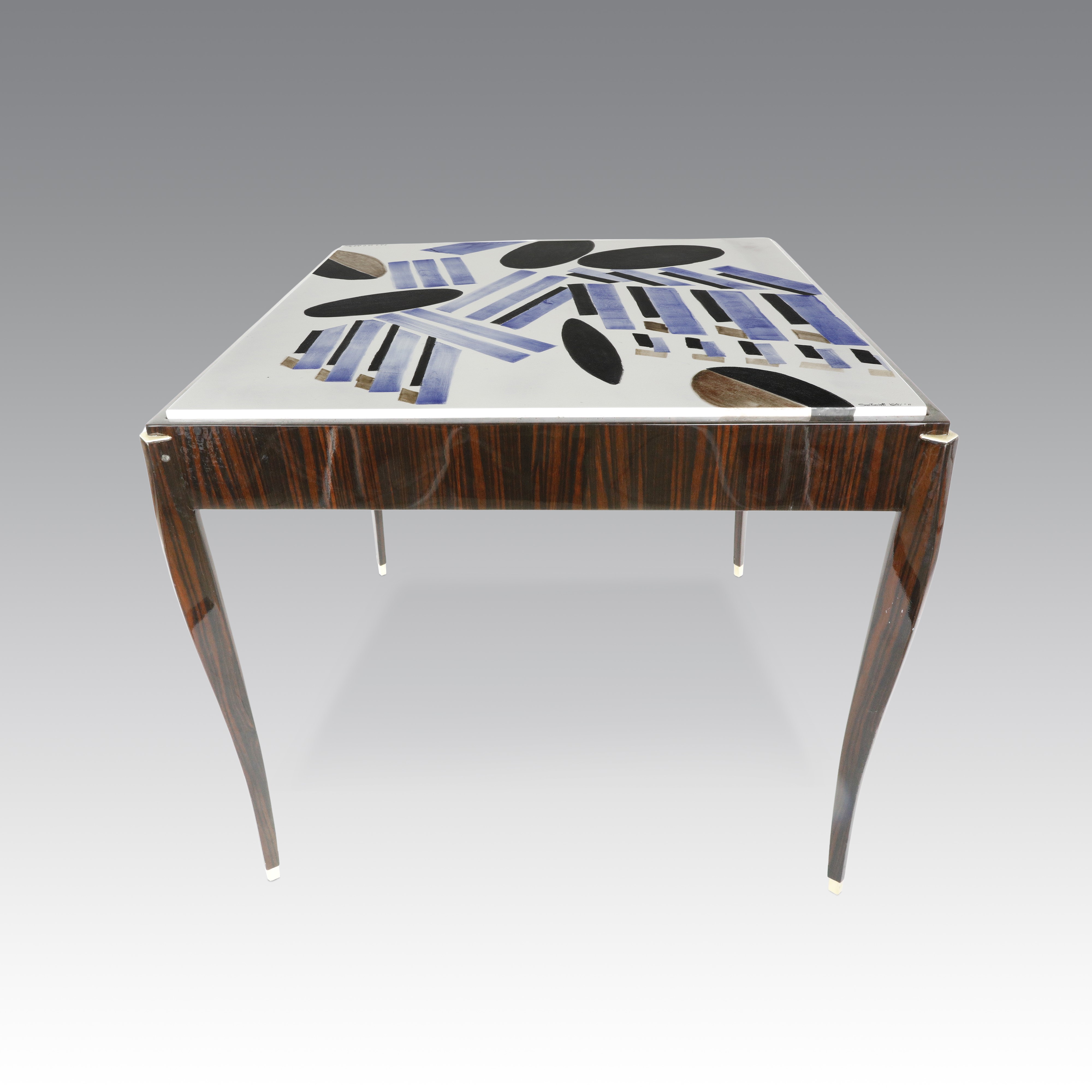 Celeste Dell'anna - Tavolo d’appoggio “Turning The Tables” (edizione limitata), struttura in zebr...