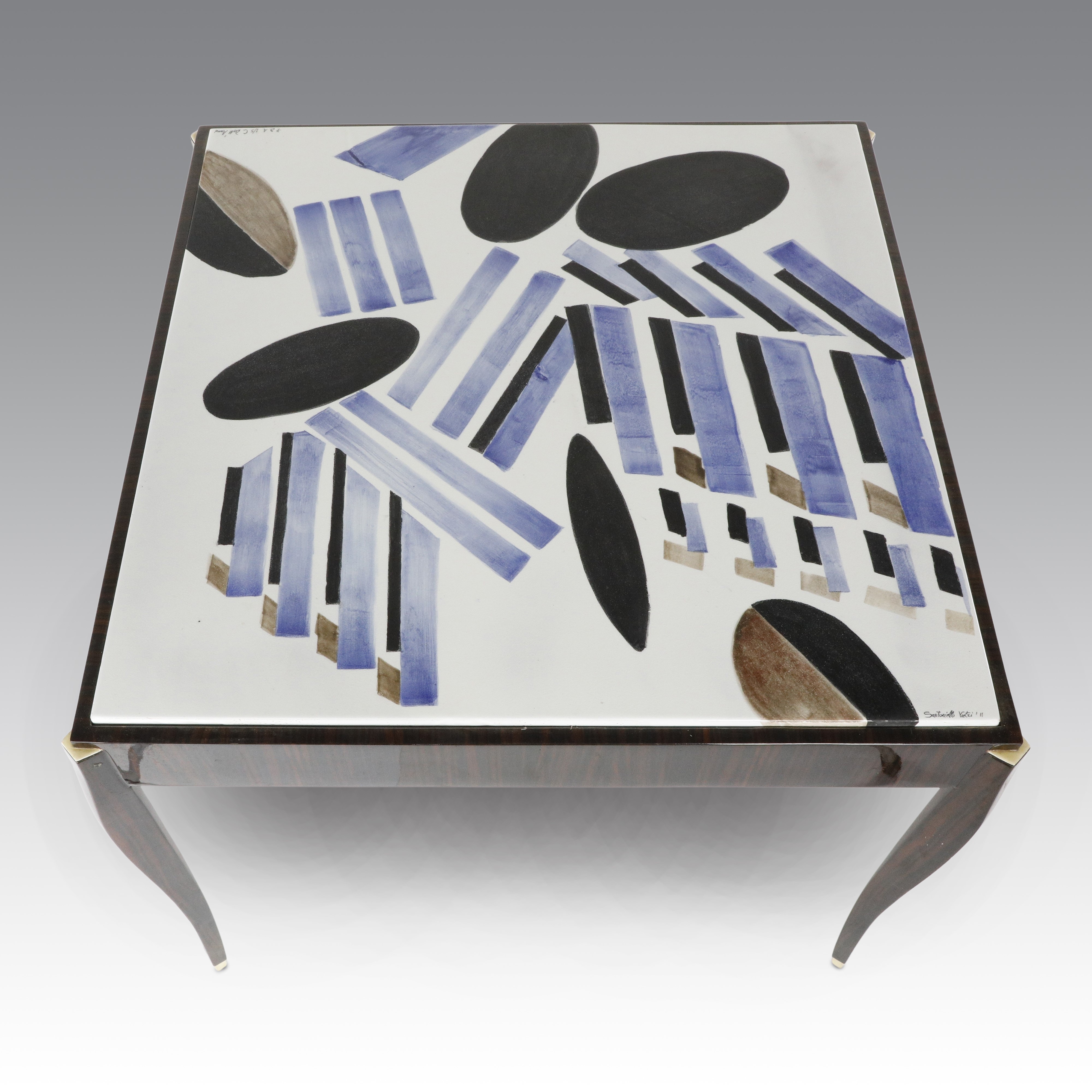 Celeste Dell'anna - Tavolo d’appoggio “Turning The Tables” (edizione limitata), struttura in zebr...