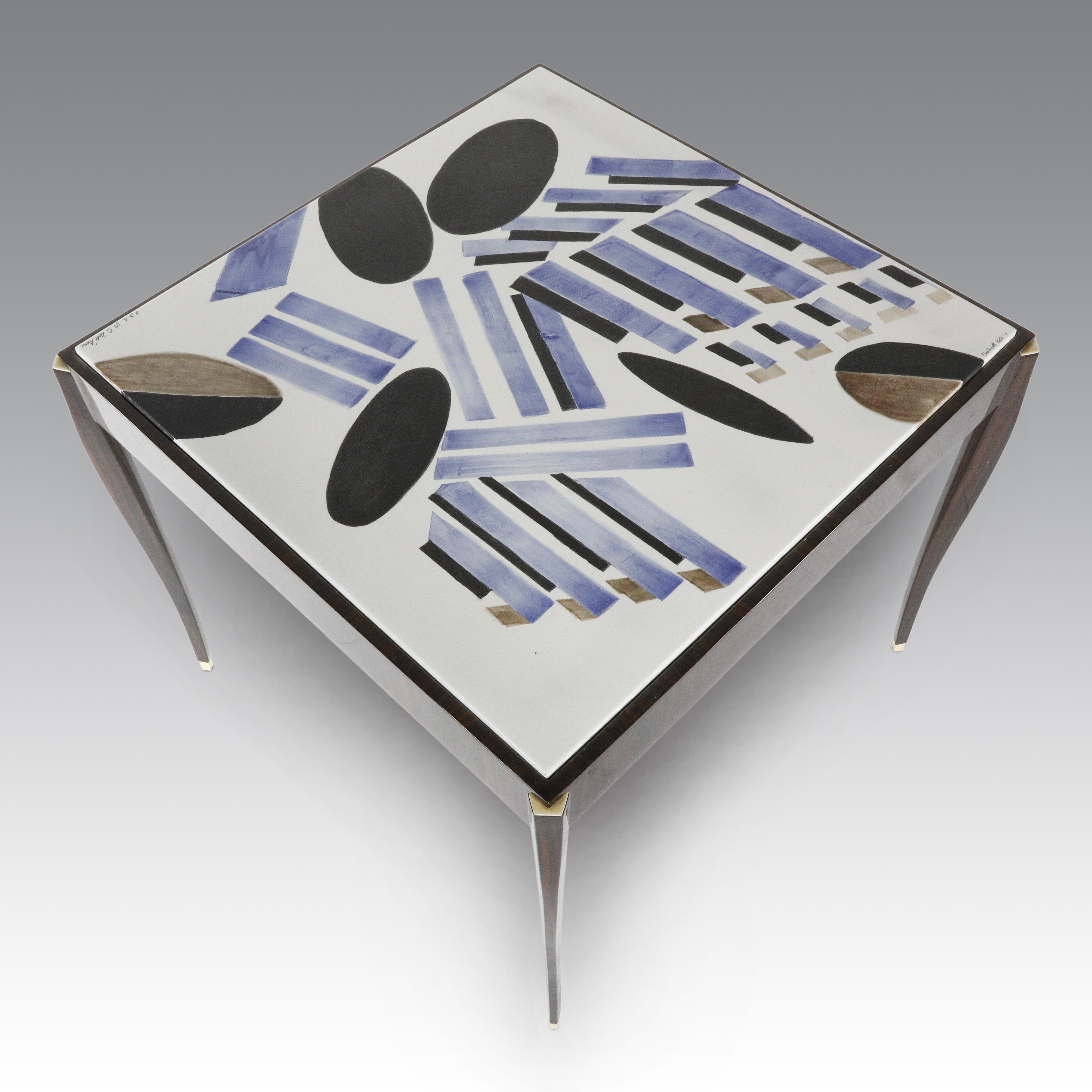 Celeste Dell'anna - Tavolo d’appoggio “Turning The Tables” (edizione limitata), struttura in zebr...