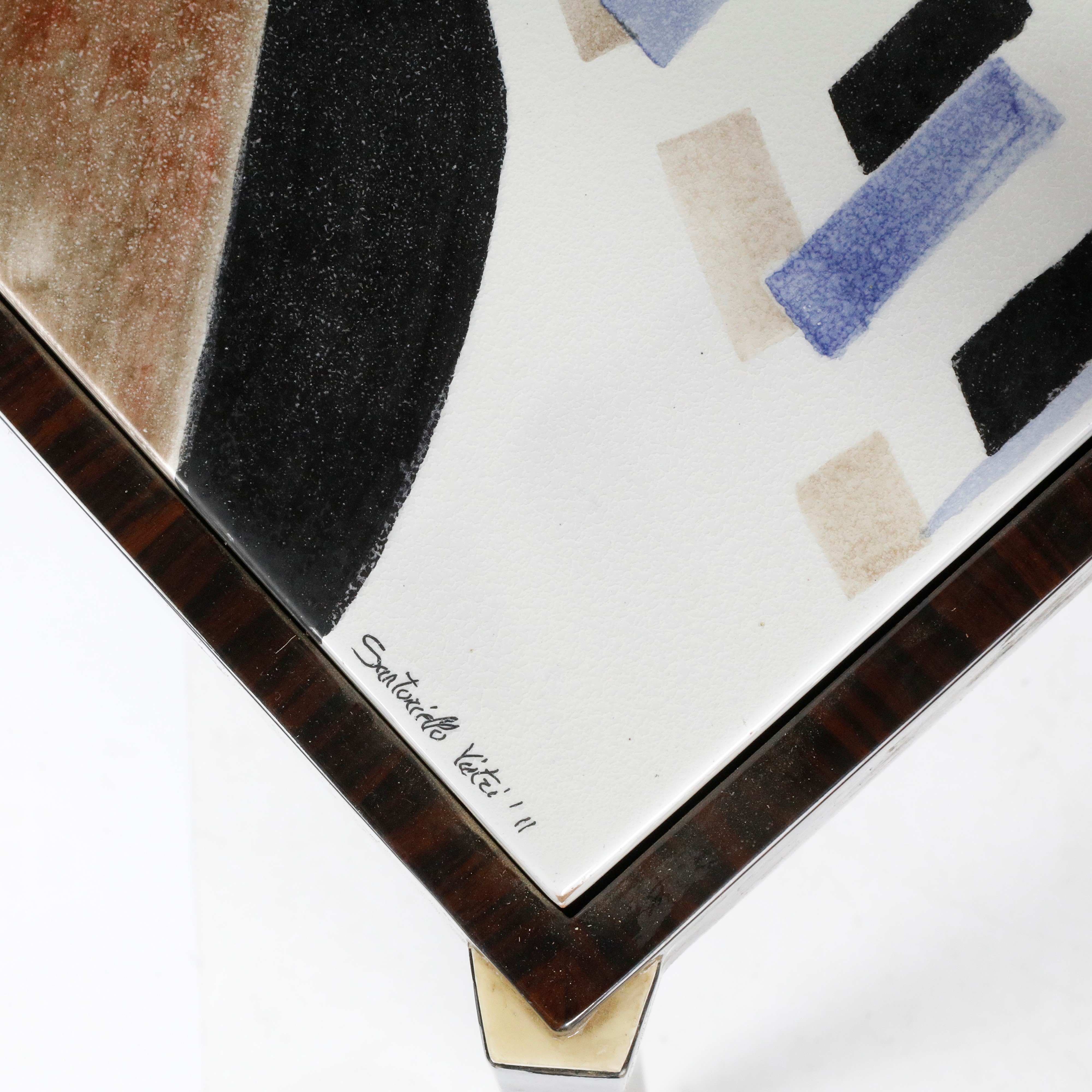 Celeste Dell'anna - Tavolo d’appoggio “Turning The Tables” (edizione limitata), struttura in zebr...