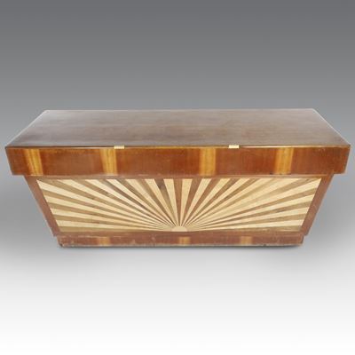 Bancone Art Déco Sunray, arredo da interno, misure cm 95x212x61