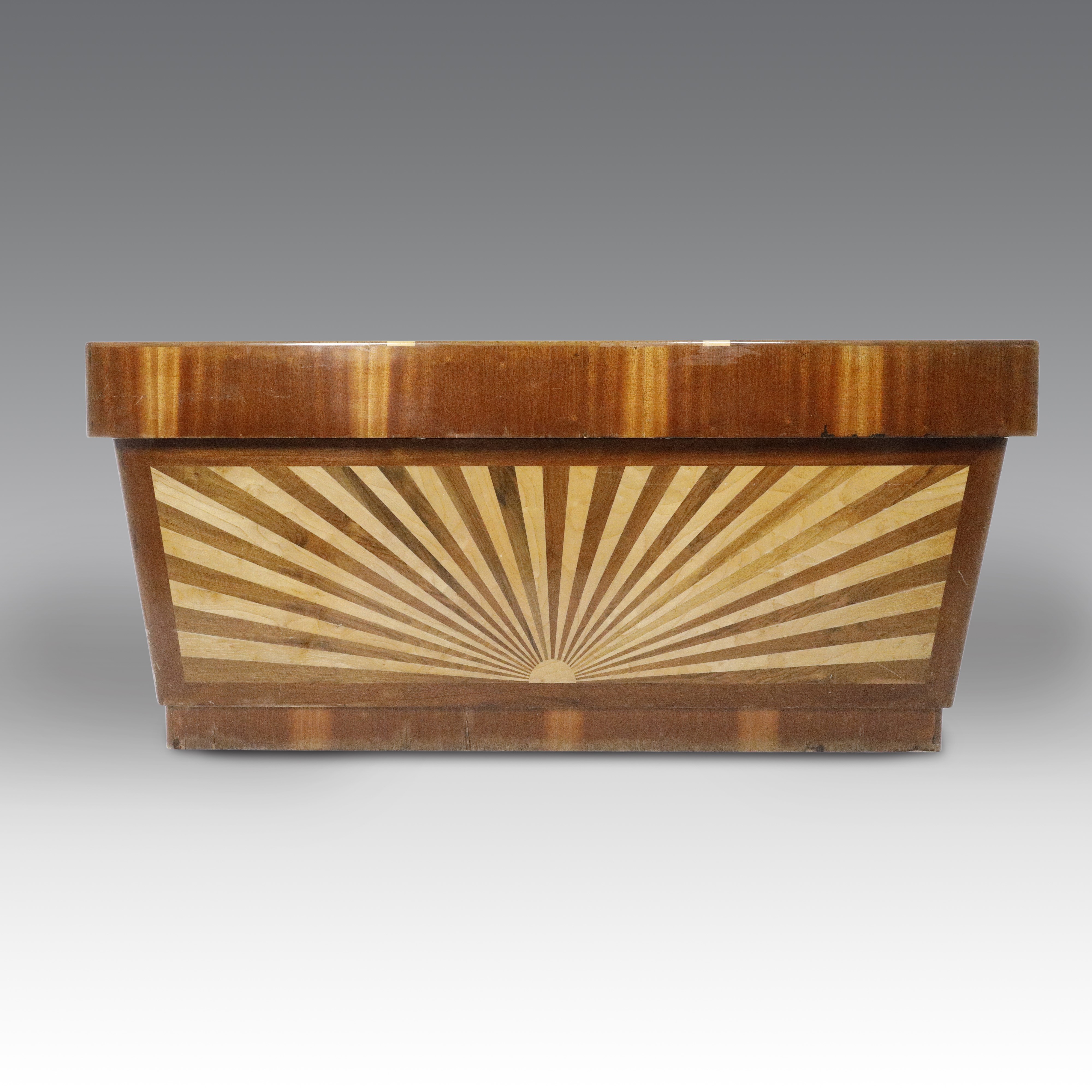 Bancone Art Déco Sunray, arredo da interno, misure cm 95x212x61