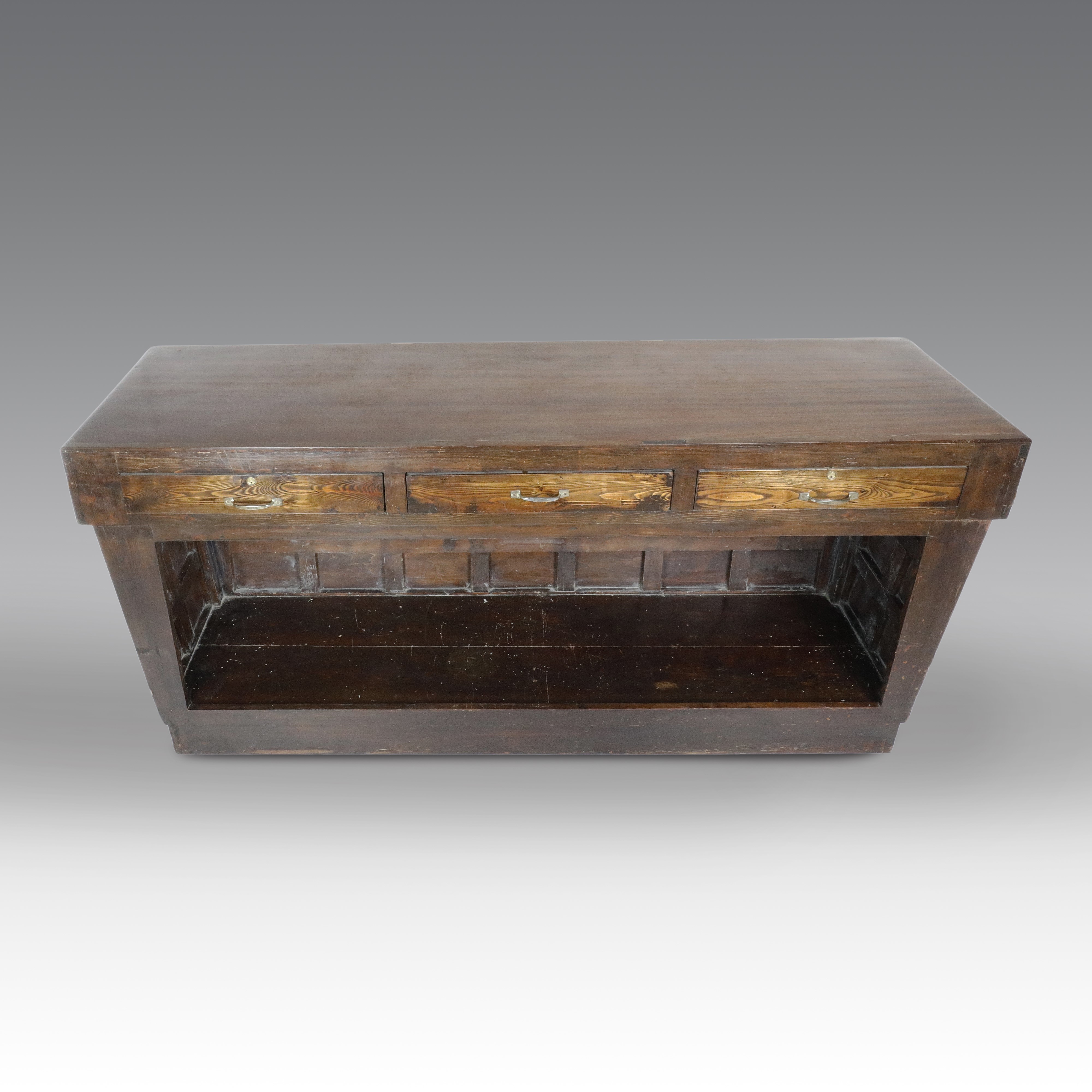 Bancone Art Déco Sunray, arredo da interno, misure cm 95x212x61