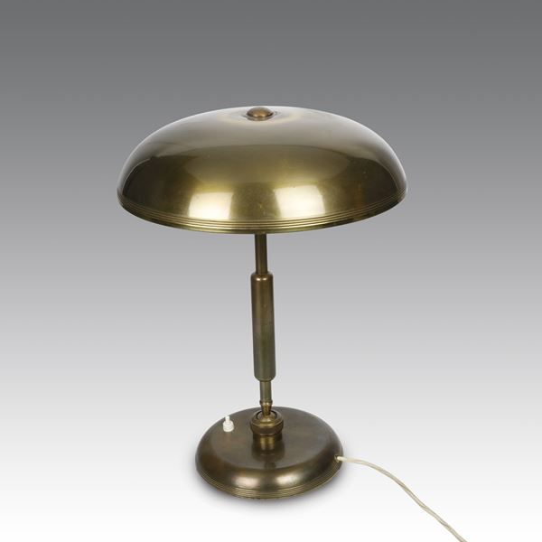 Giovanni Michelucci - Lampada da tavolo a due luci,  produzione Lariolux - Italia