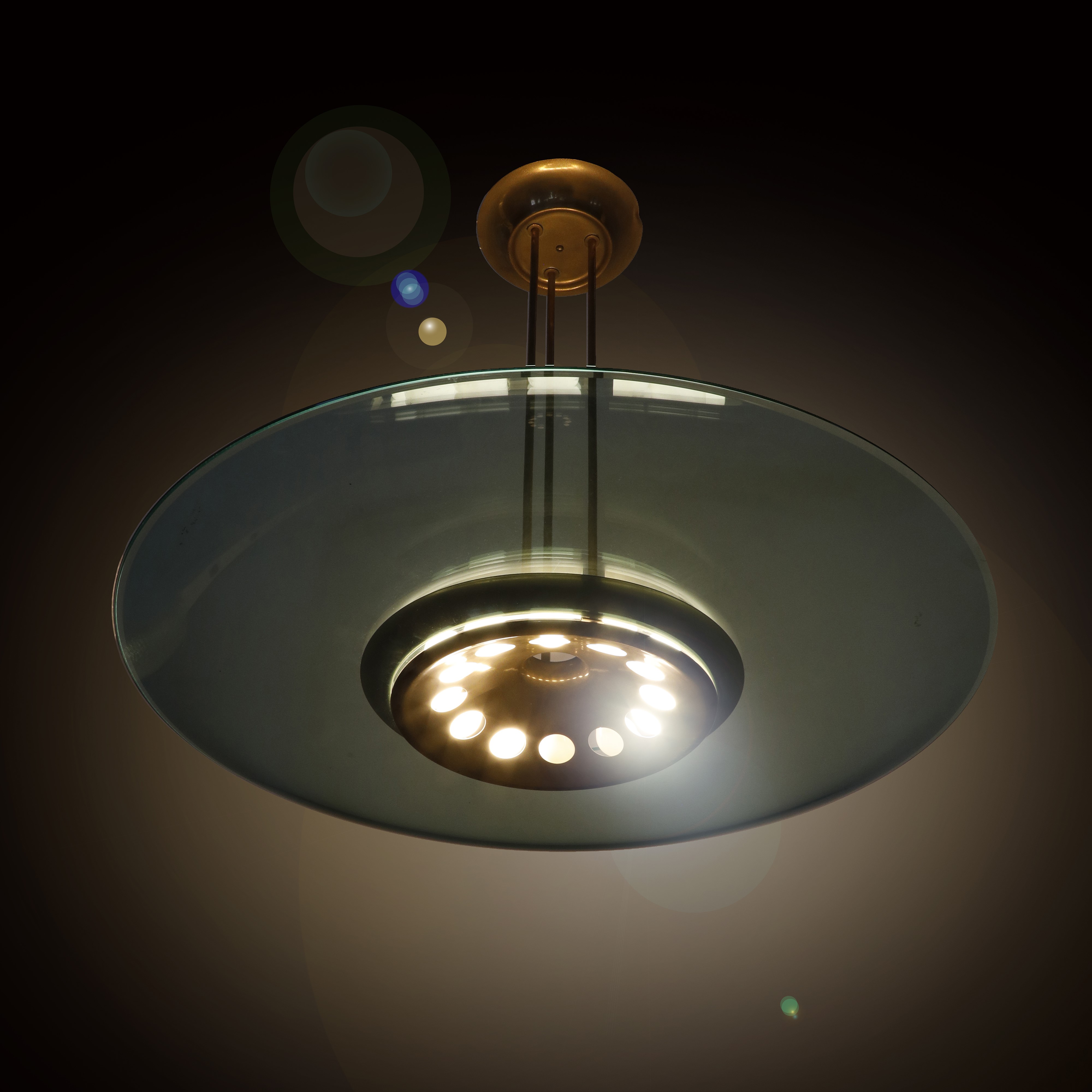 Max Ingrand - Lampada a sospensione modello “1508” per Fontana Arte