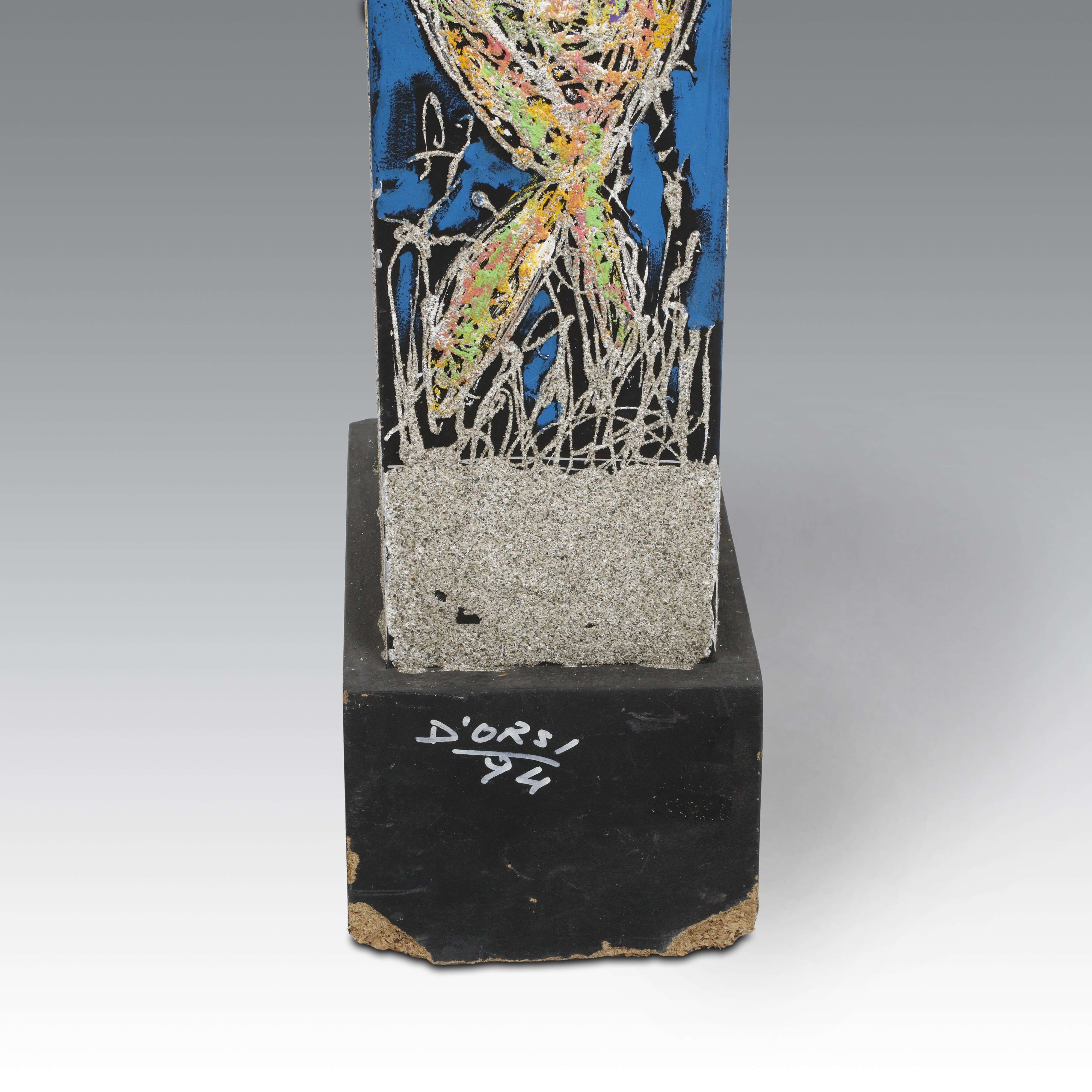 D'Orsi, Lampada da terra firmata (’94), 200 x 29 x 18 cm
